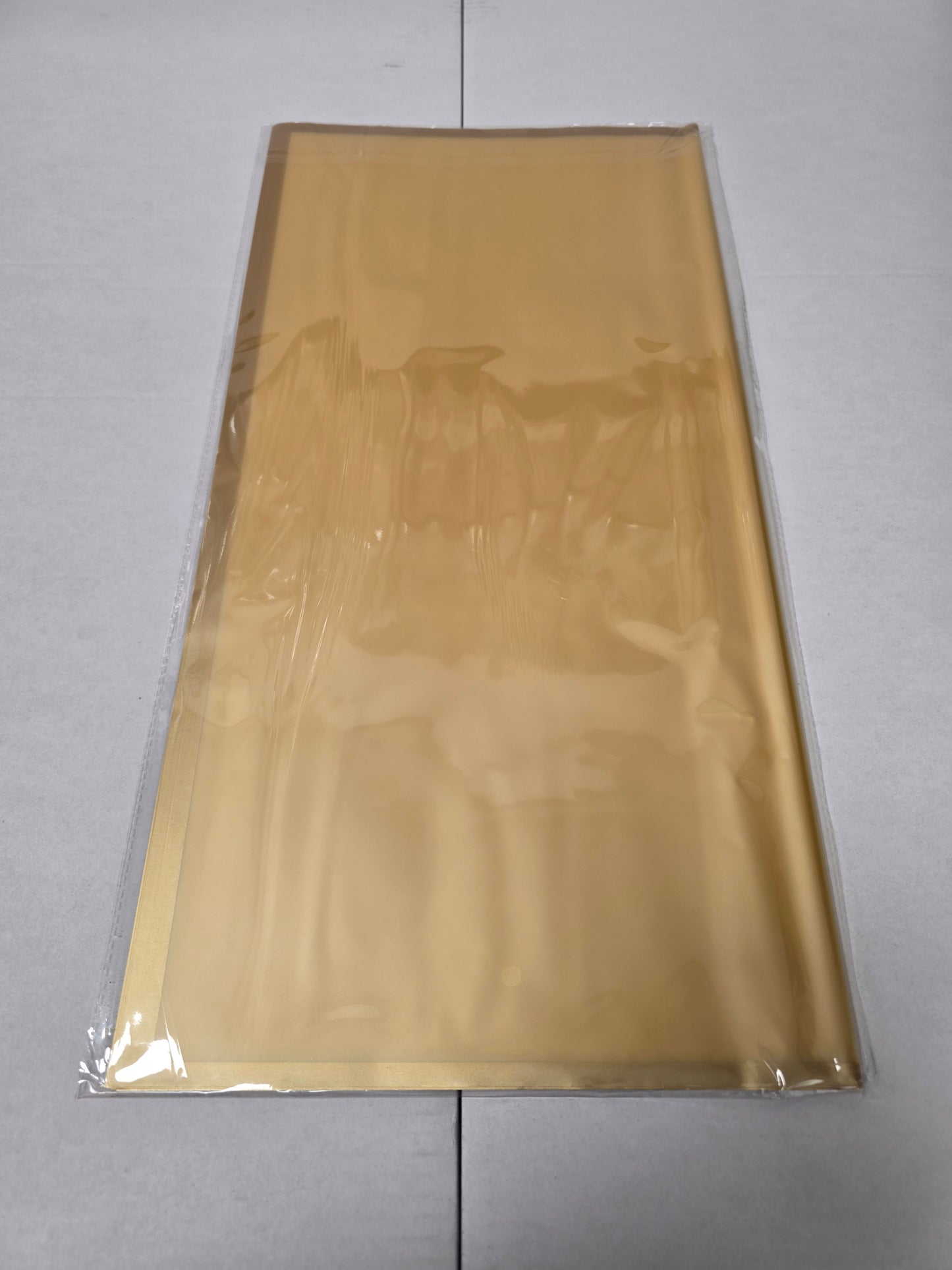 Cello Sheet Frosted Old Gold Gold Border