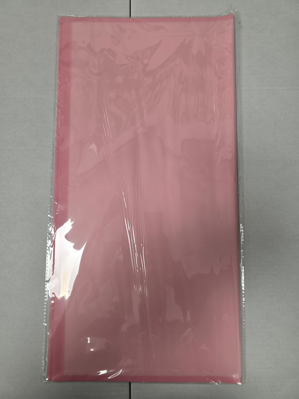 Cello Sheet Frosted Pink Pink Border