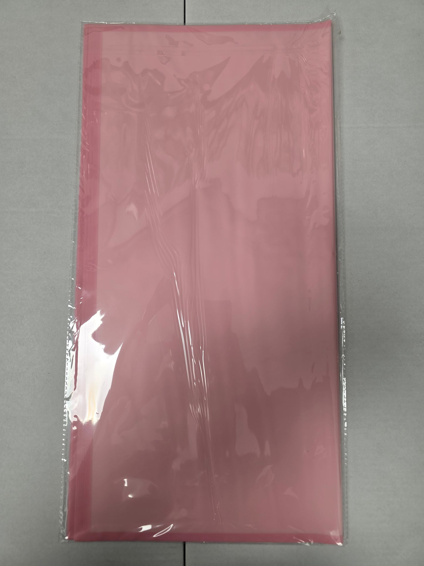 Cello Sheet Frosted Pink Pink Border