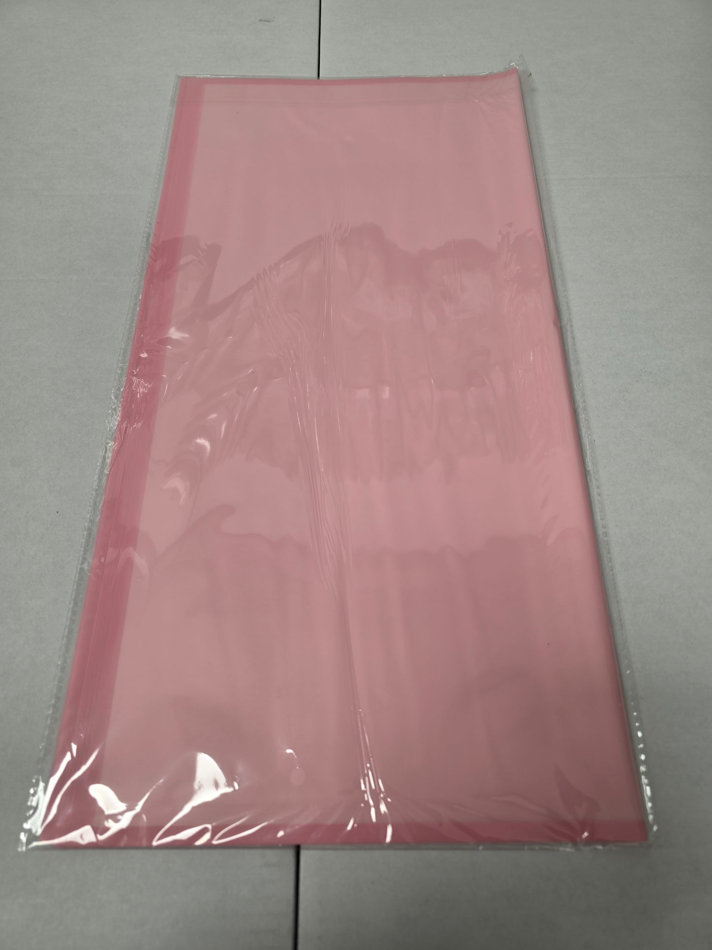 Cello Sheet Frosted Pink Pink Border