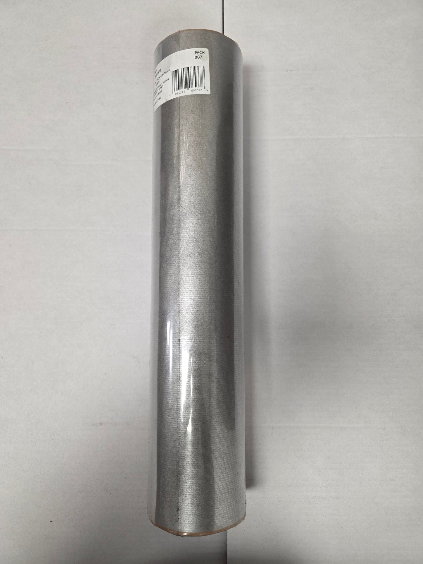 Kraft Paper Roll Metallic Silver