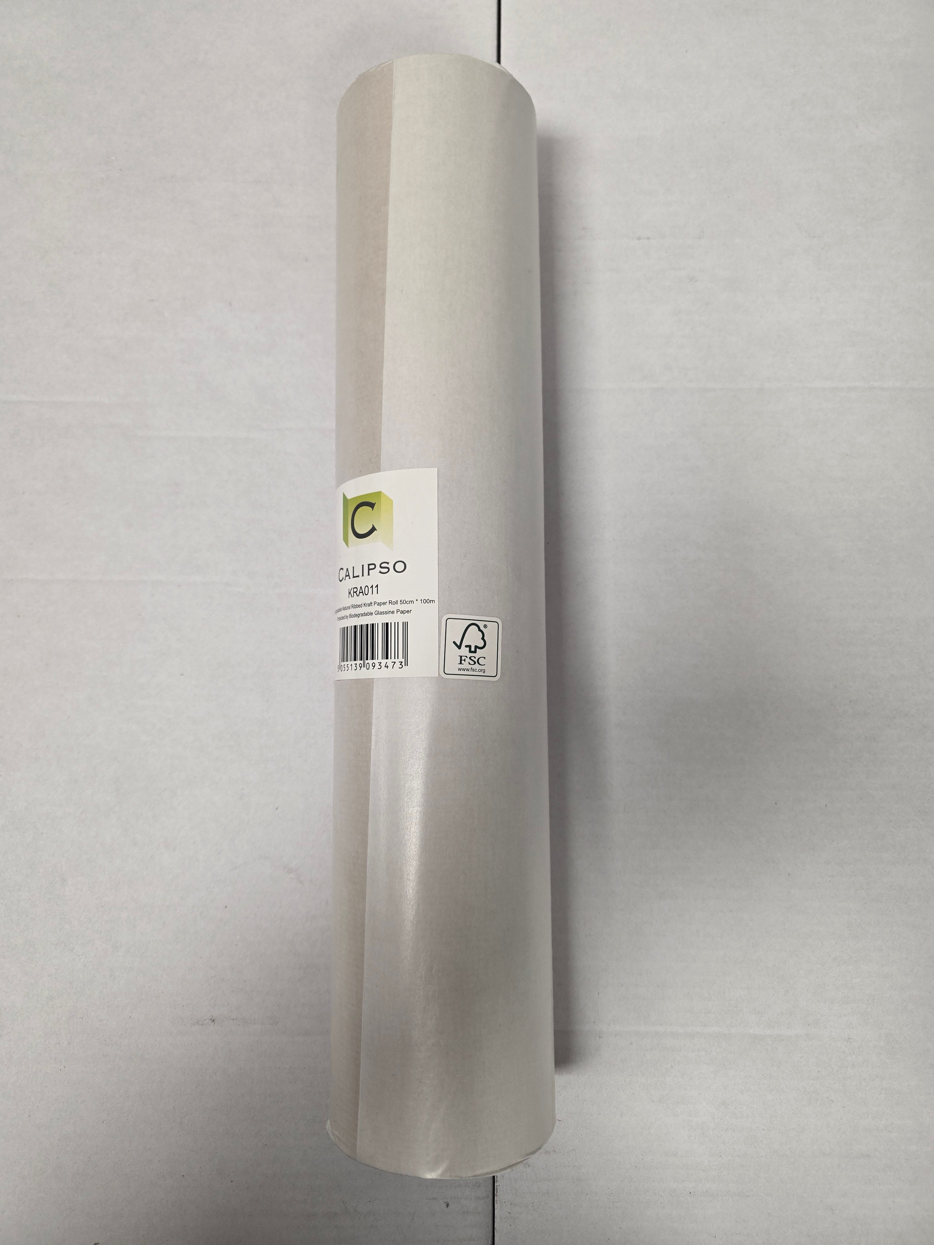 Kraft Paper Roll Natural Ribbed