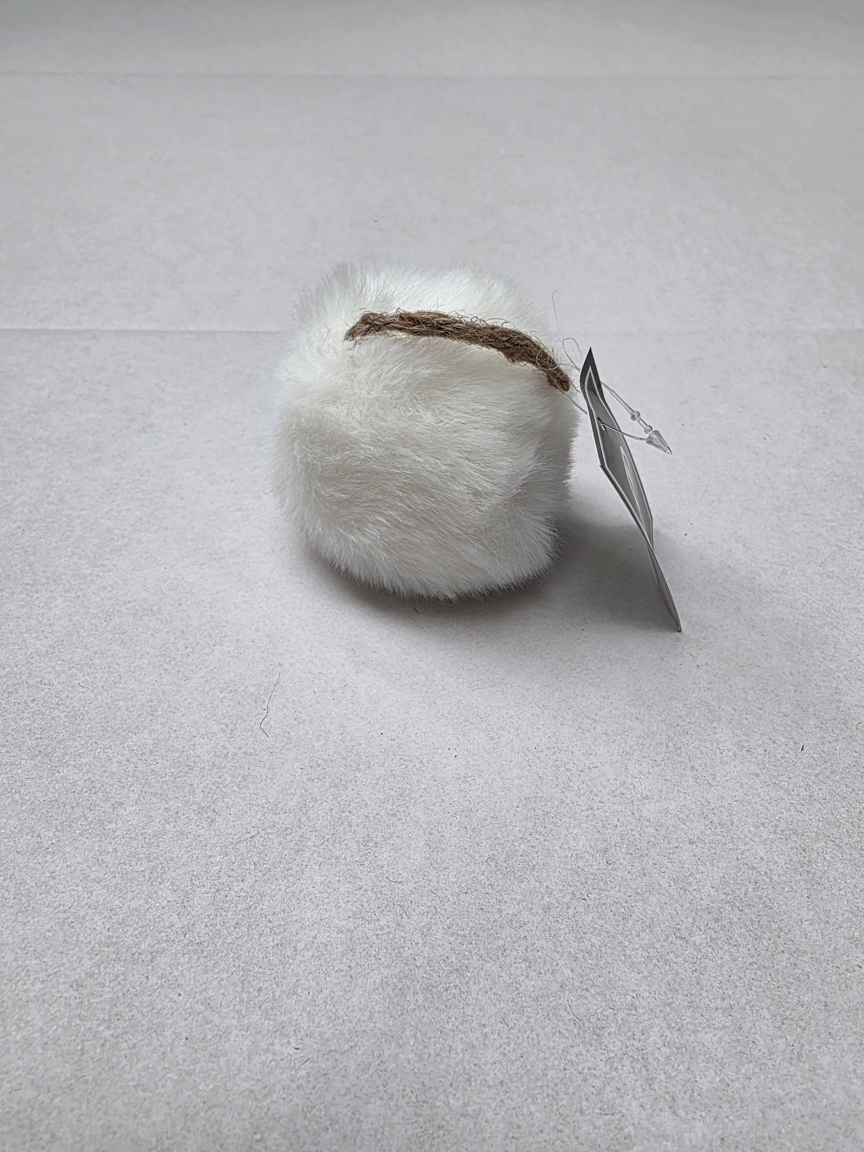 Bauble Fue 7cm White (PACK OF 3)