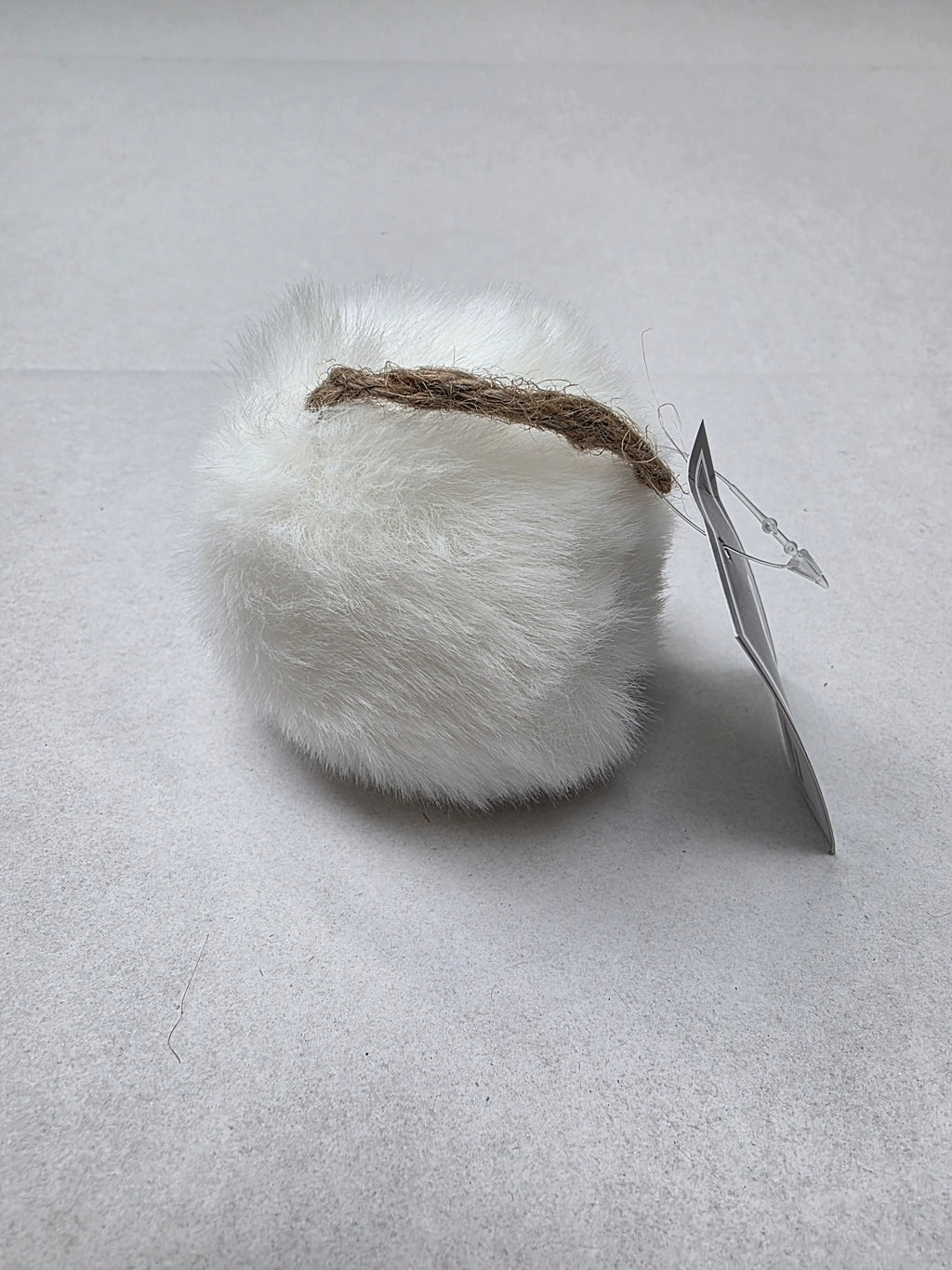 Bauble Fue 7cm White (PACK OF 3)
