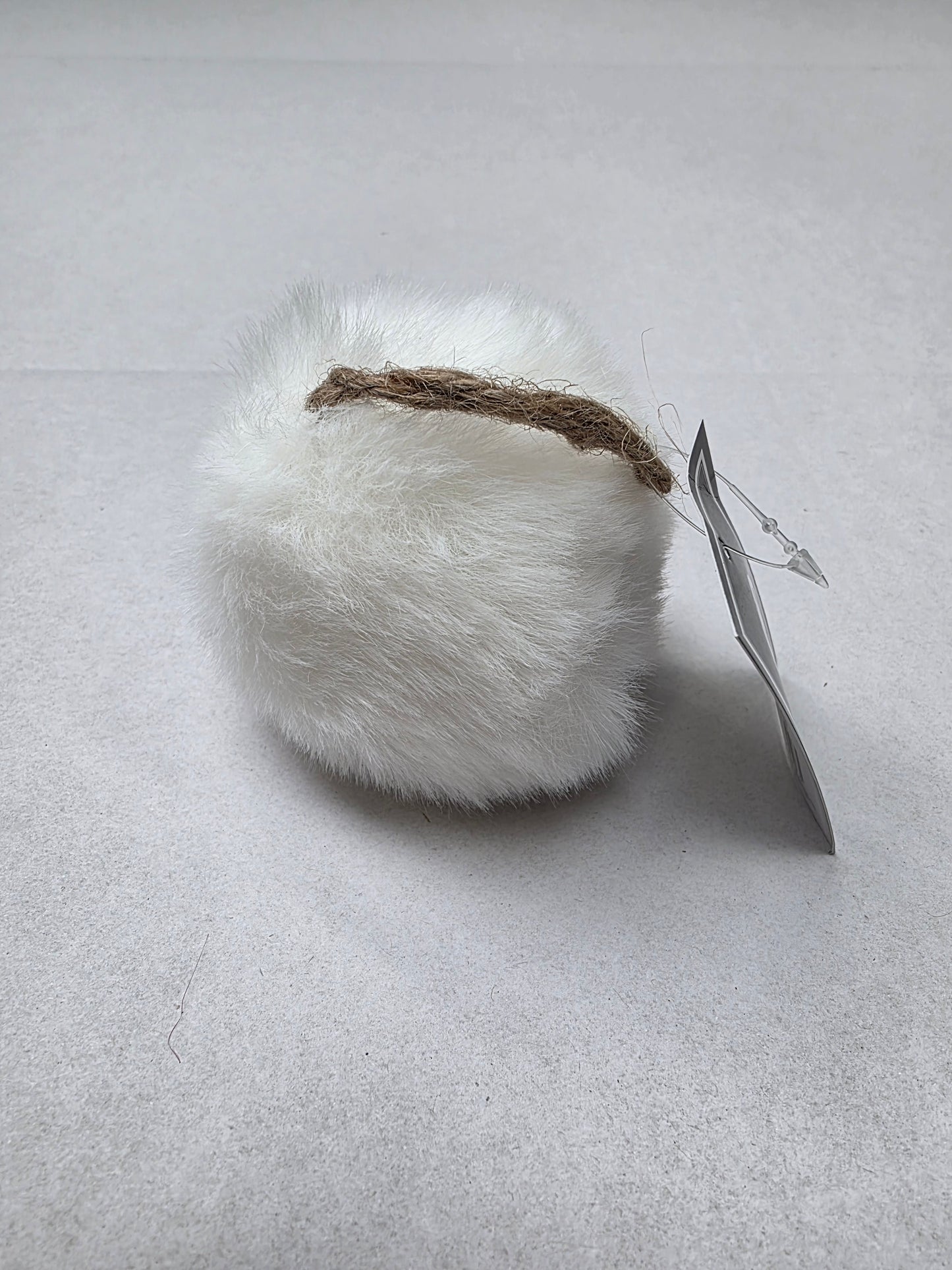 Bauble Fue 7cm White (PACK OF 3)