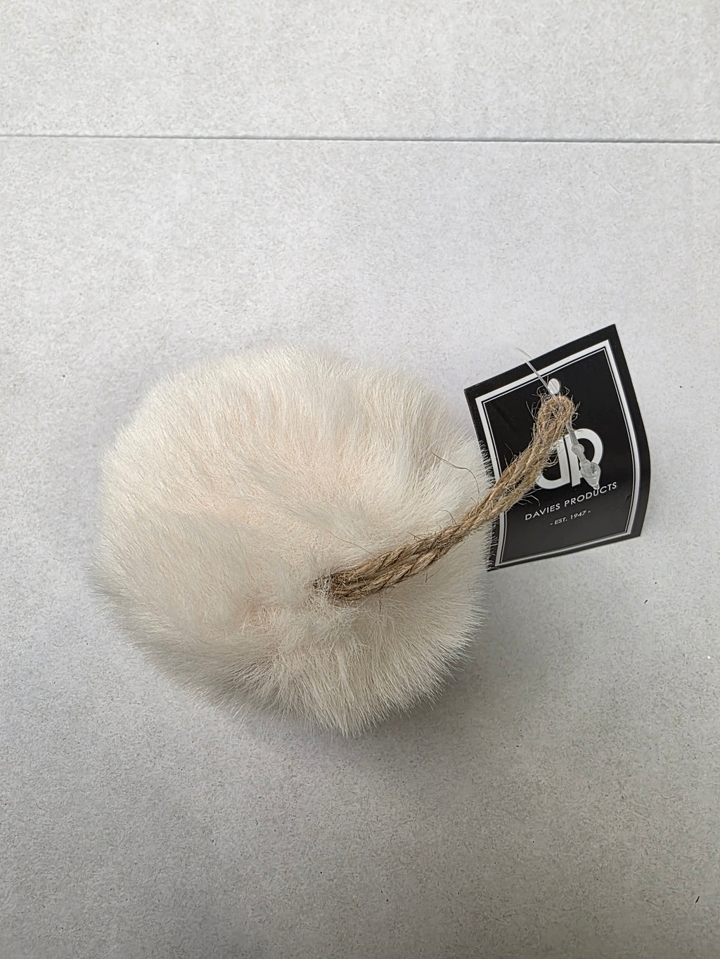 Bauble Fur 7cm Cream  (PACK OF 3)