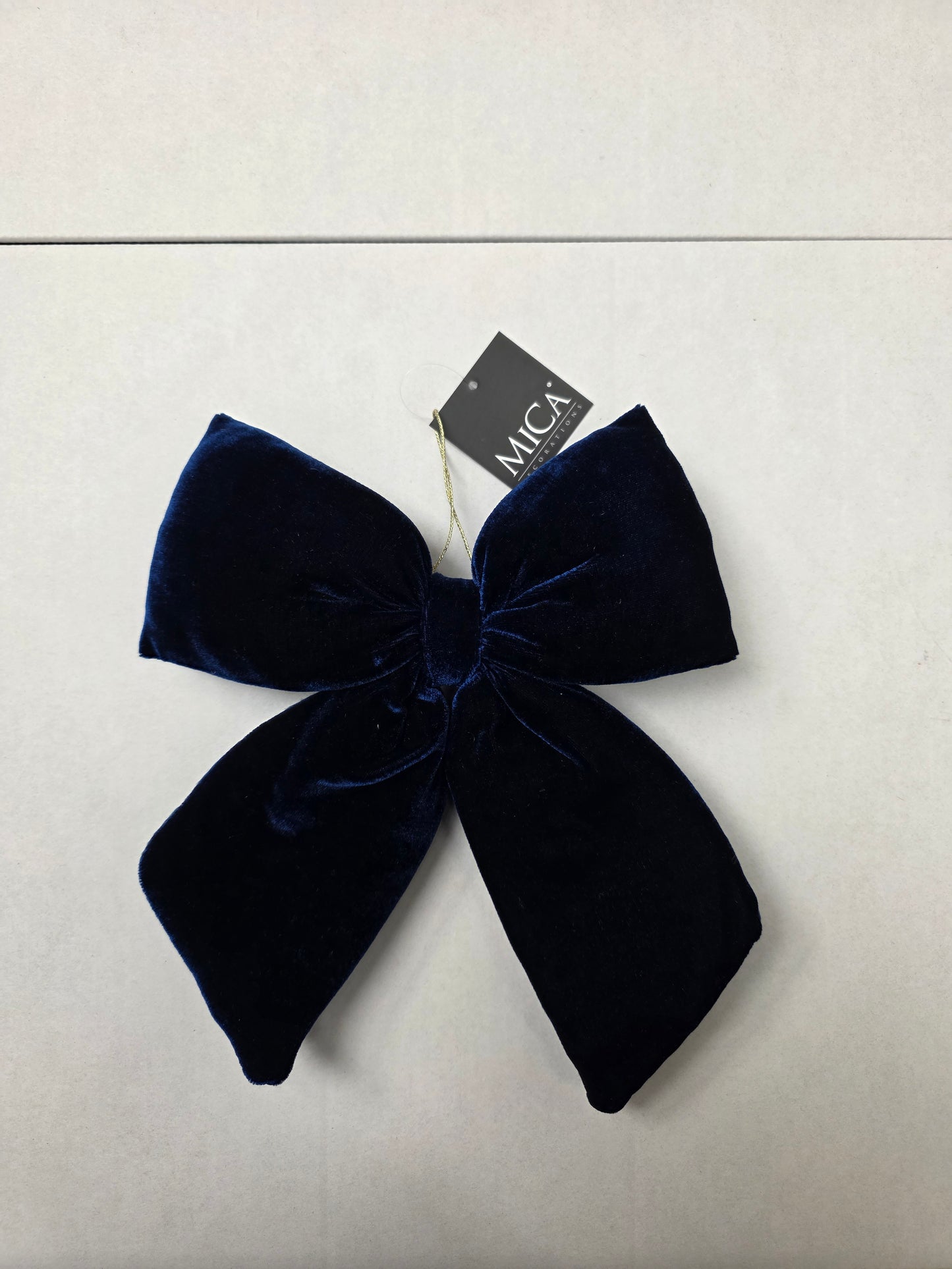Bow Plush Dark Blue 23x20cm