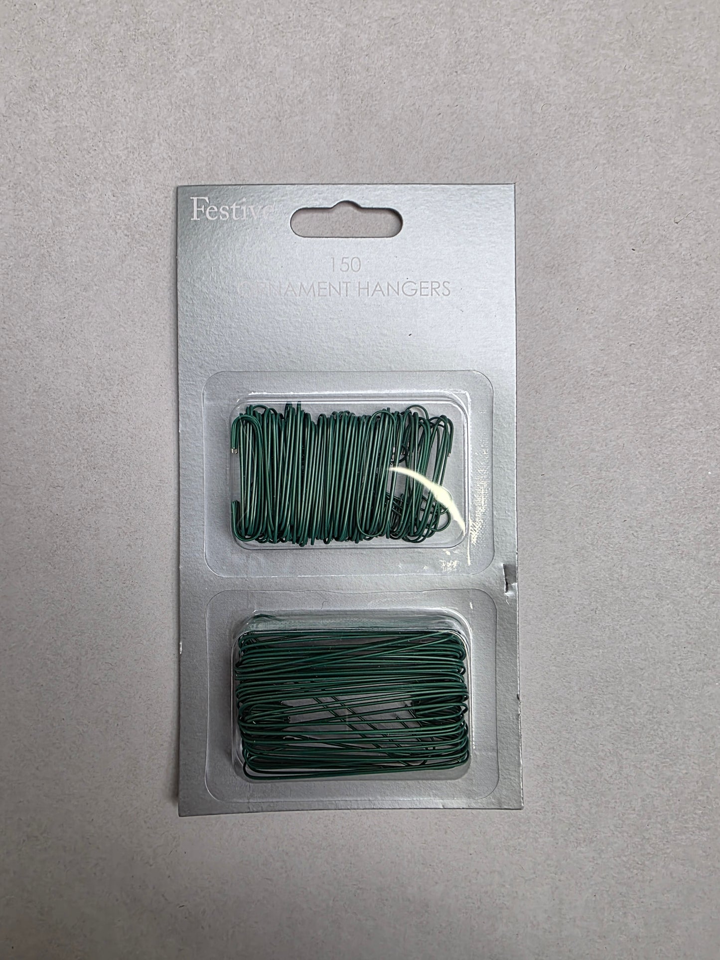 Green Plastic Coated Metal Hooks X150  (PACK OF 3)