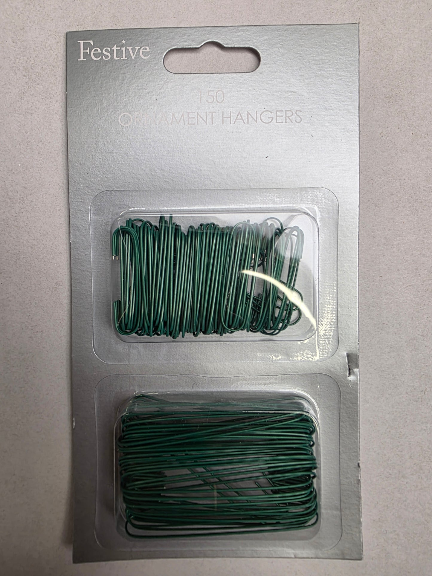 Green Plastic Coated Metal Hooks X150  (PACK OF 3)