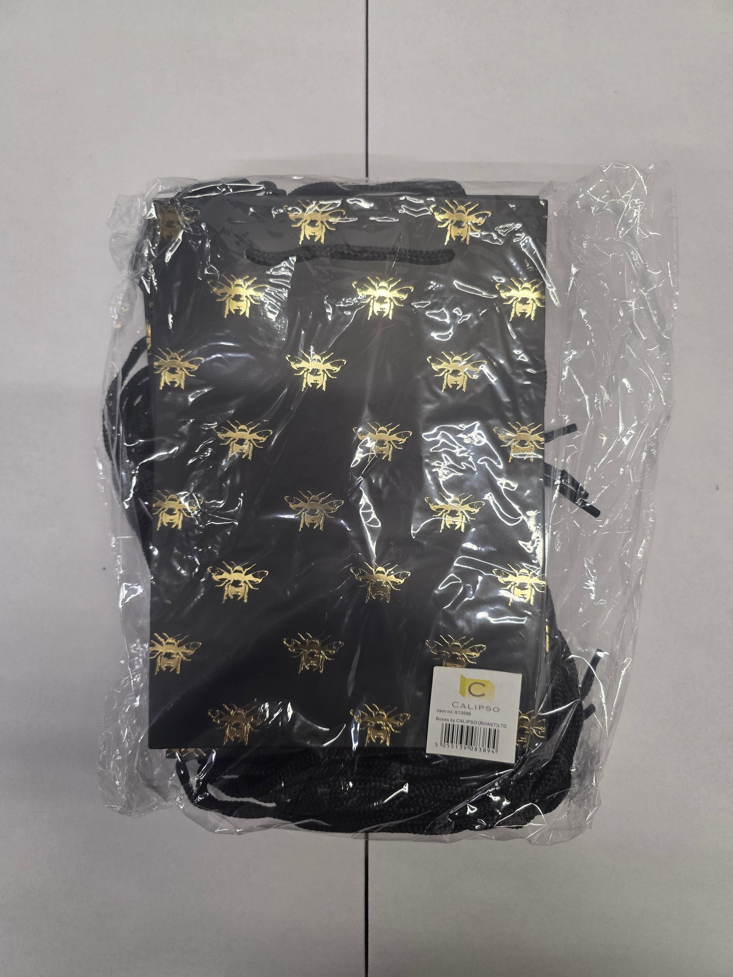 Bouquet Bag Black Gold Bee 25cm