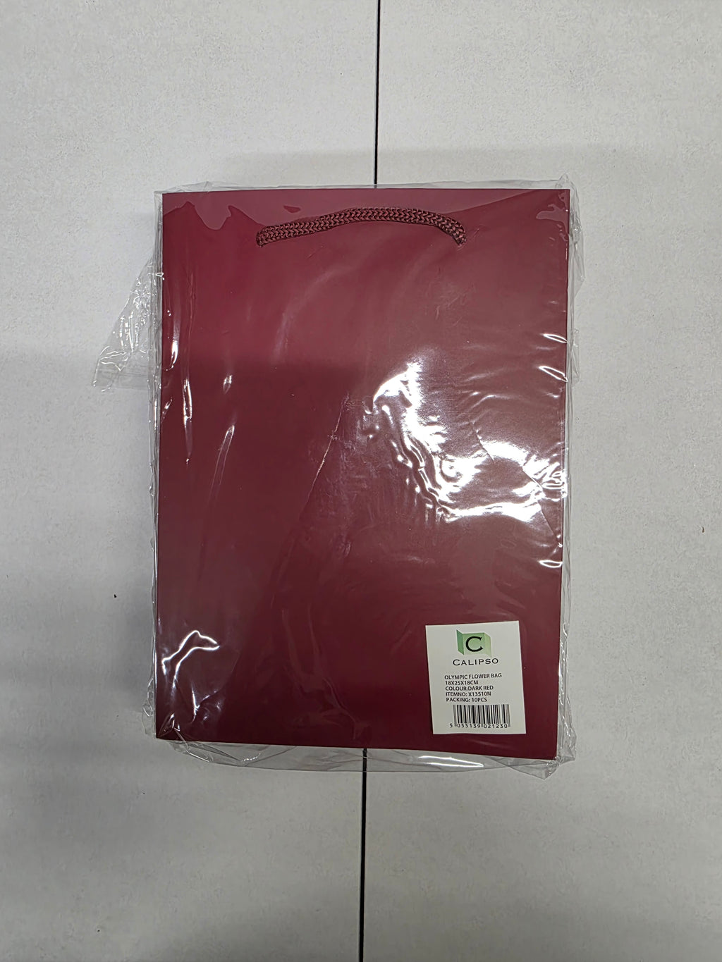 Multipurpose/Bouquet Bag Dark Red 25cm