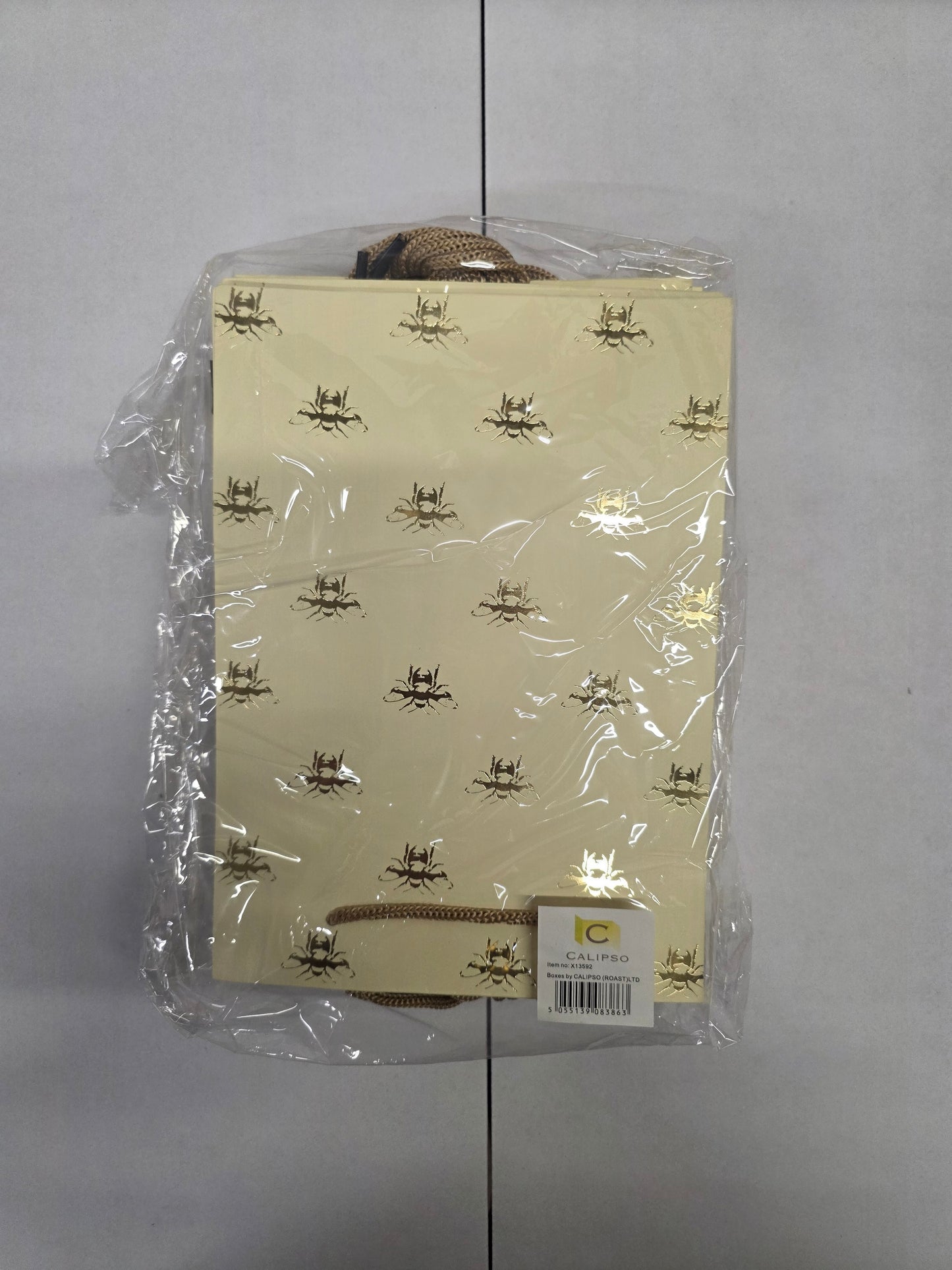 Bouquet Bag Ivory Gold Bee 25cm