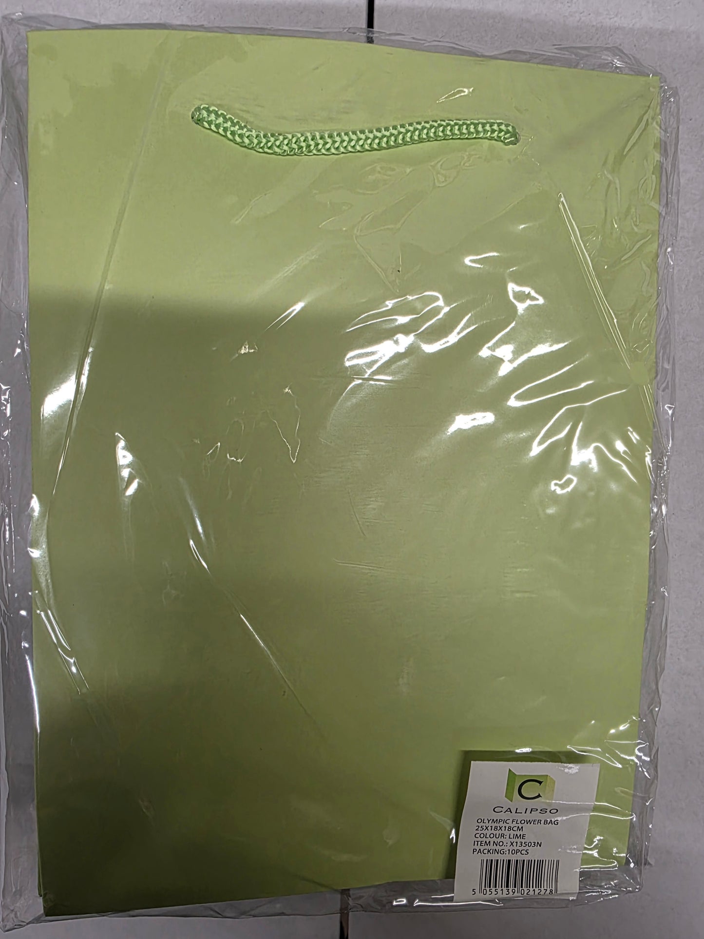 Bouquet Bag Lime 25cm