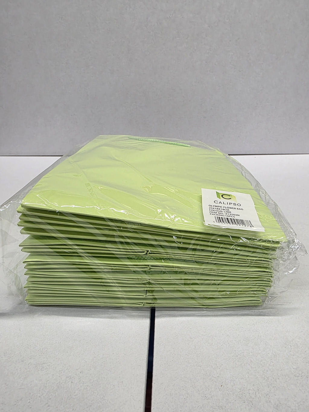Multipurpose/Bouquet Bag Lime 25cm