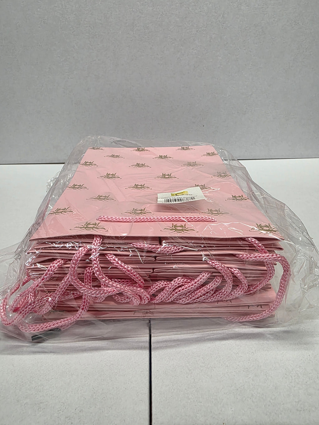 Multipurpose/Bouquet Bag Pink Gold Bee 25cm