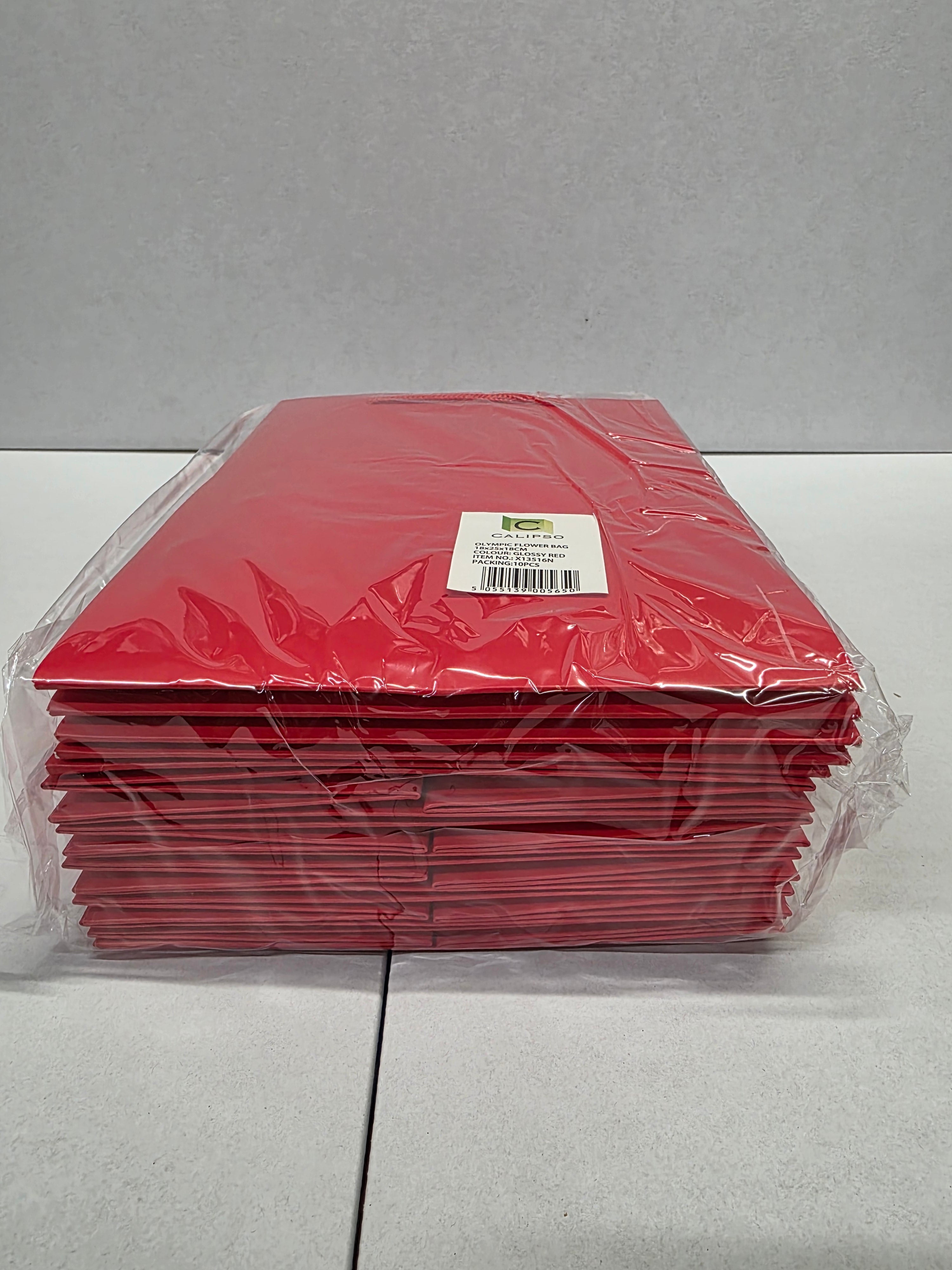 Multipurpose/Bouquet Bag Red 25cm