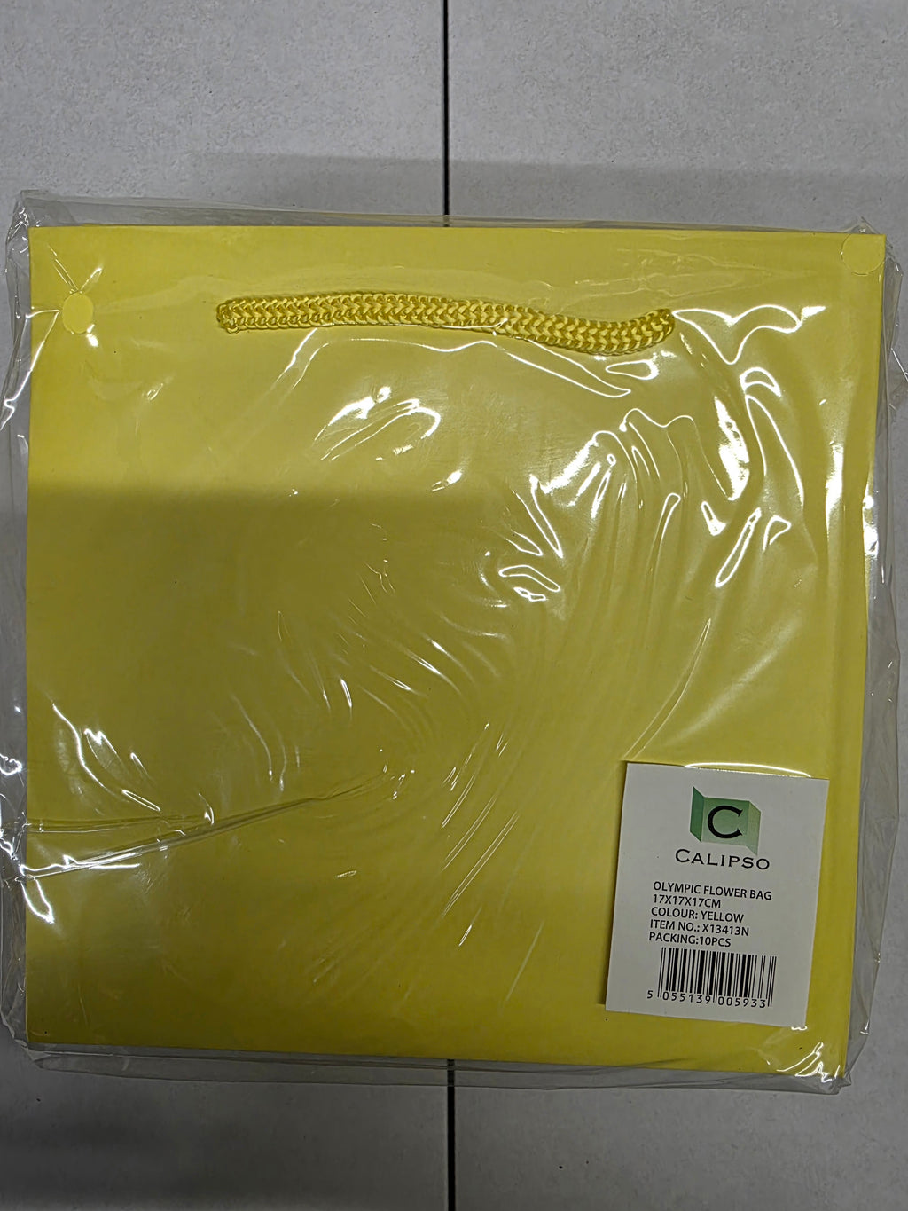 Multipurpose/Bouquet Bag Yellow 17cm