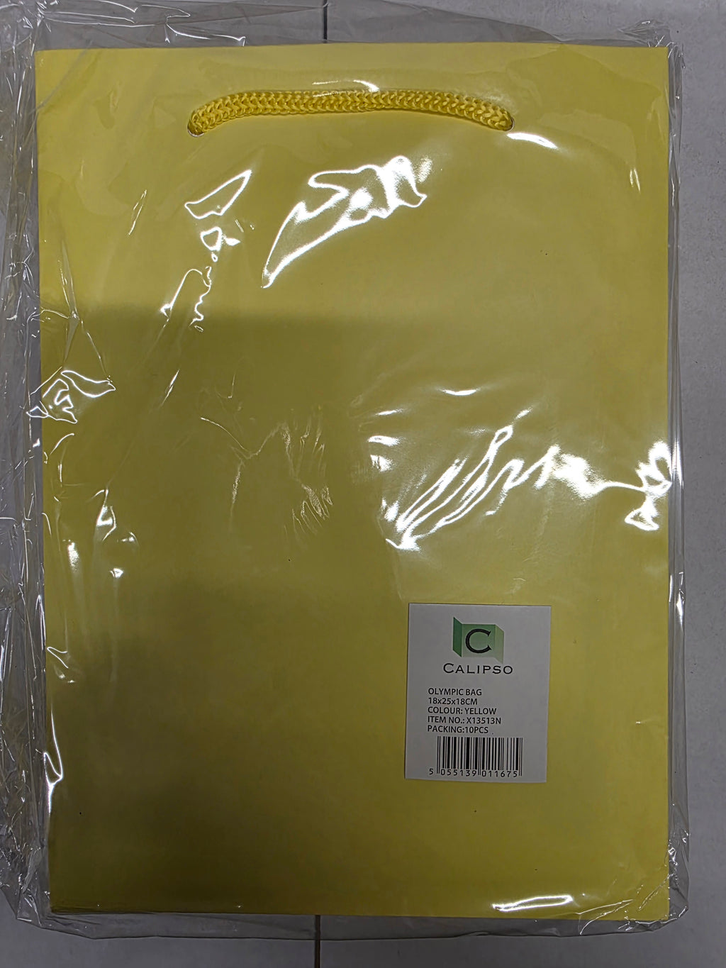Multipurpose/Bouquet Bag Yellow 25cm
