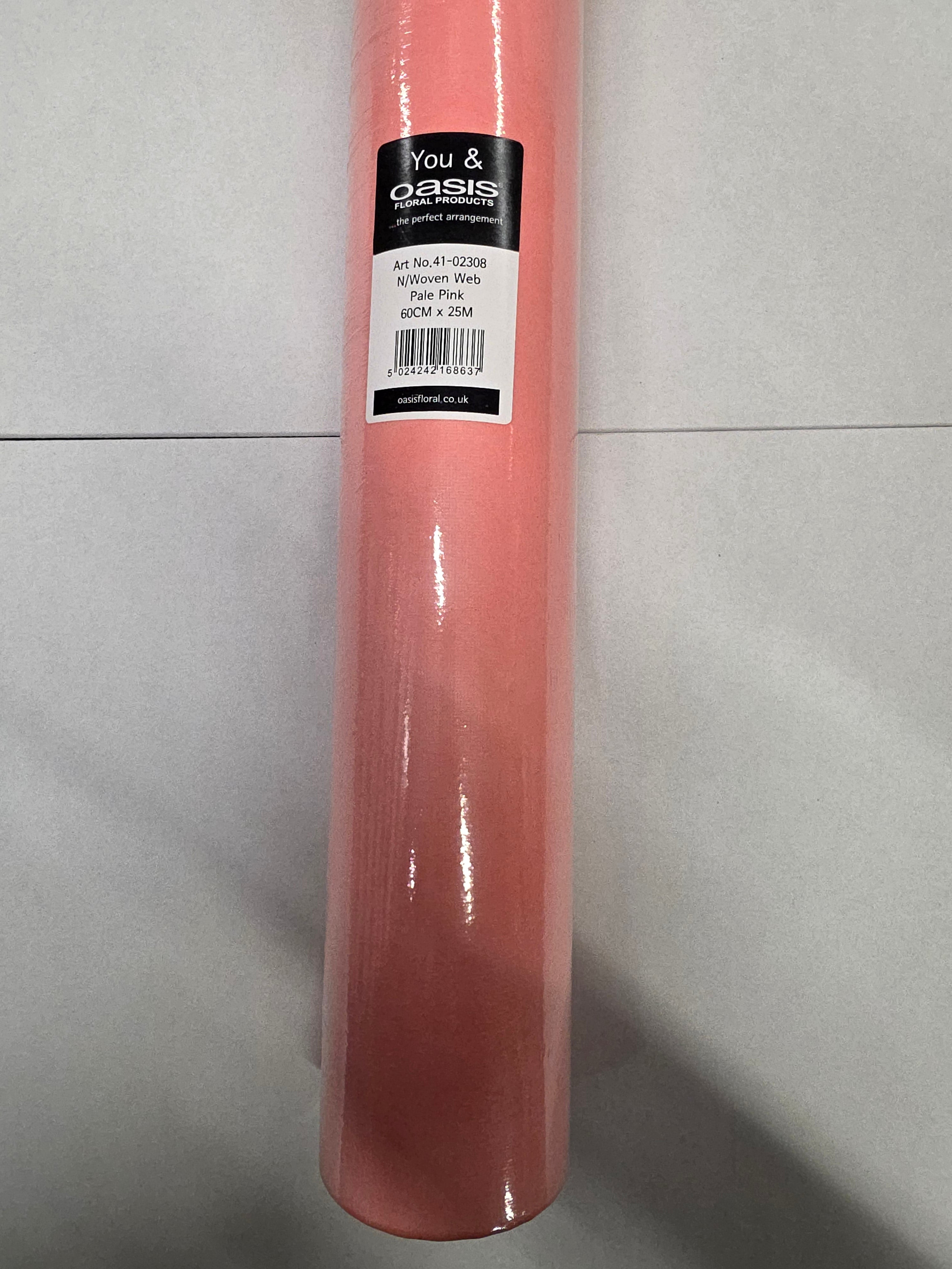 Non Woven Web Wrap Pale Pink