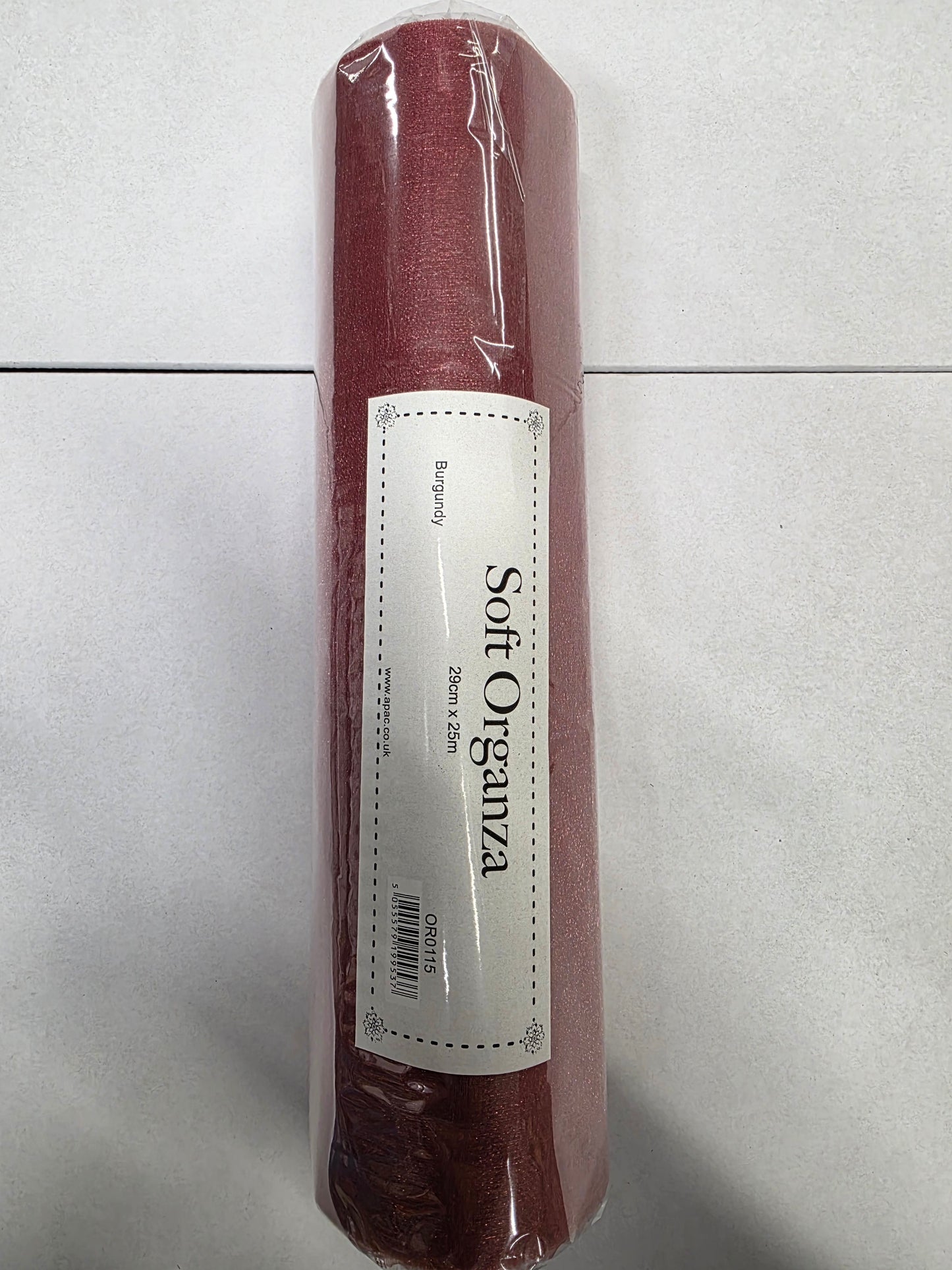 Organza Roll Burgundy