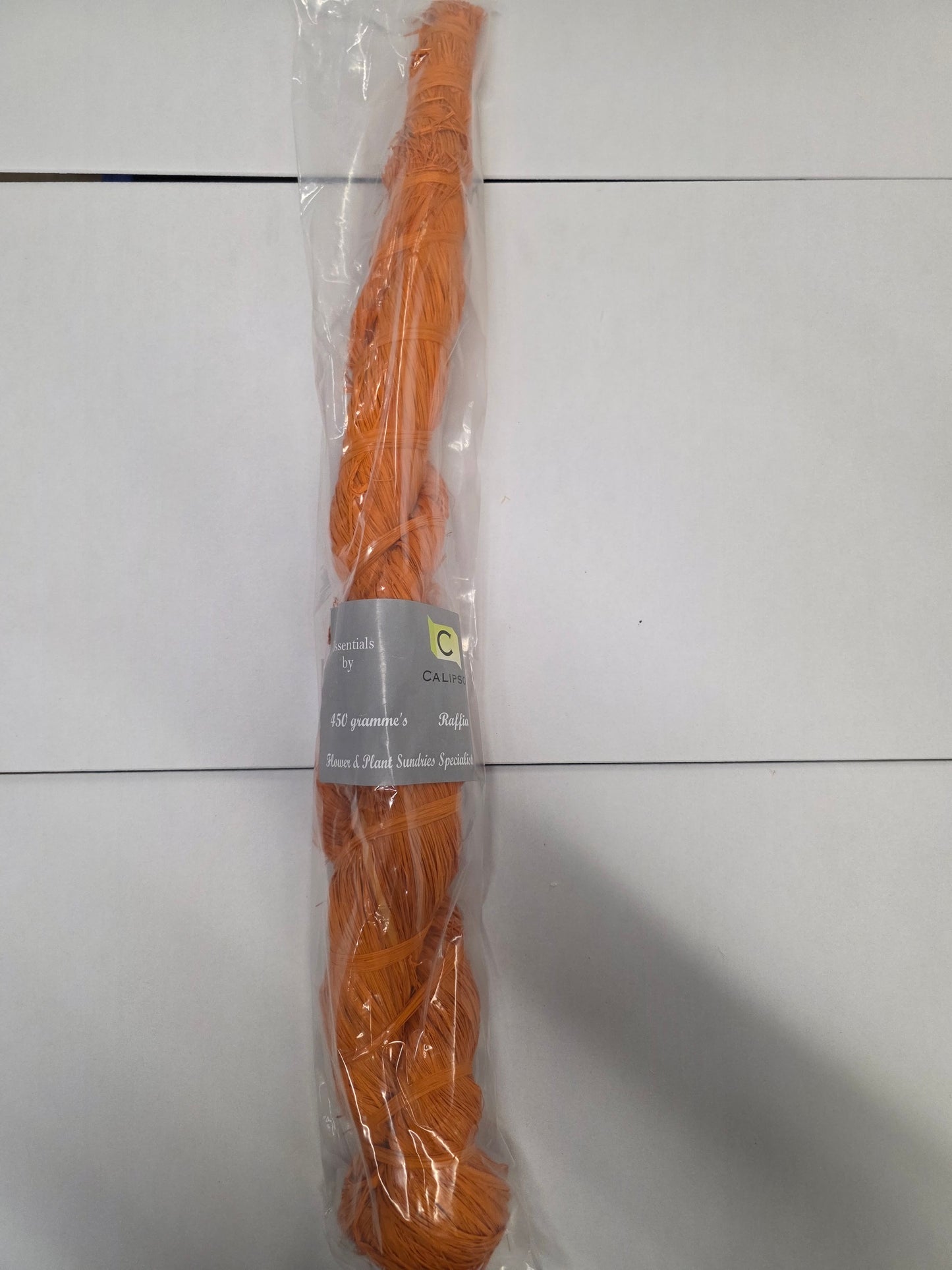 Raffia 450 Gram Orange Hank
