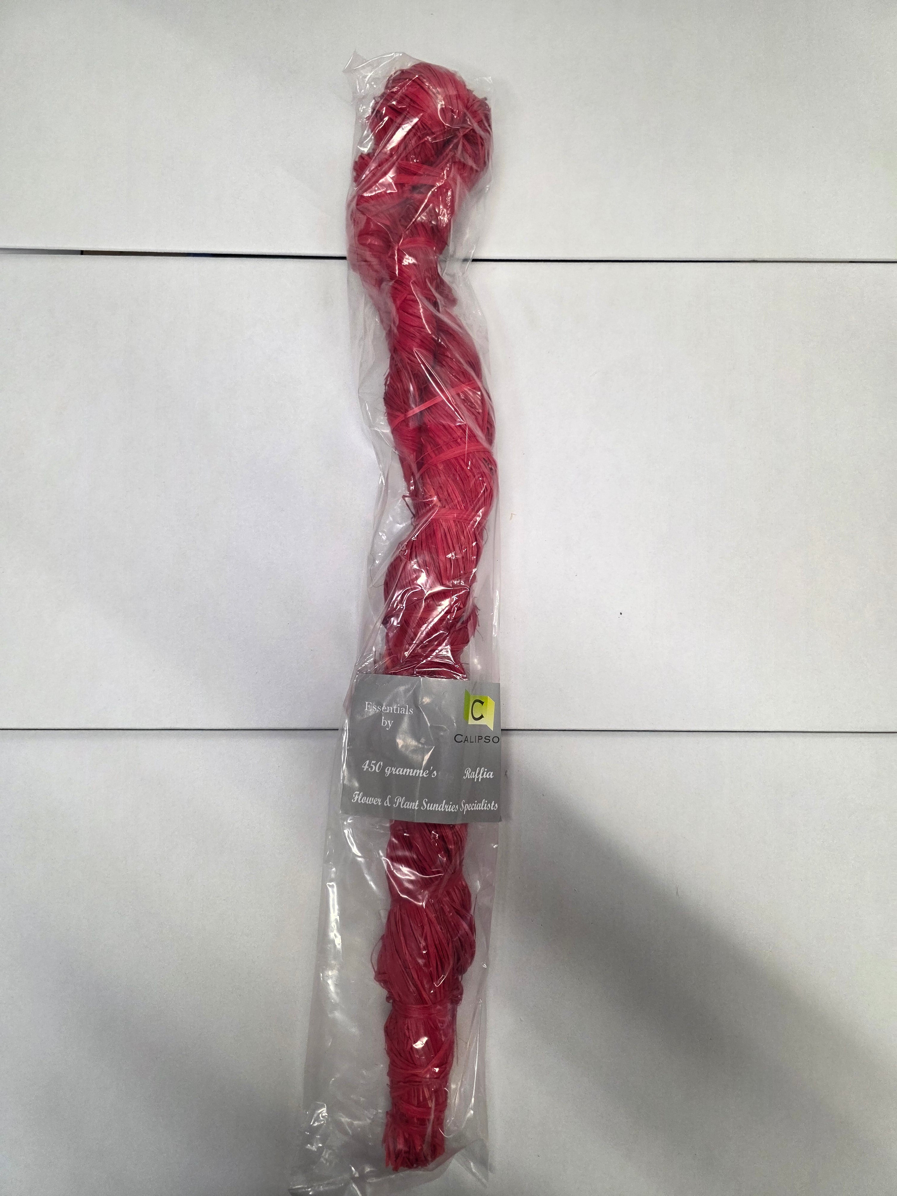 Raffia 450 Gram Red Hank