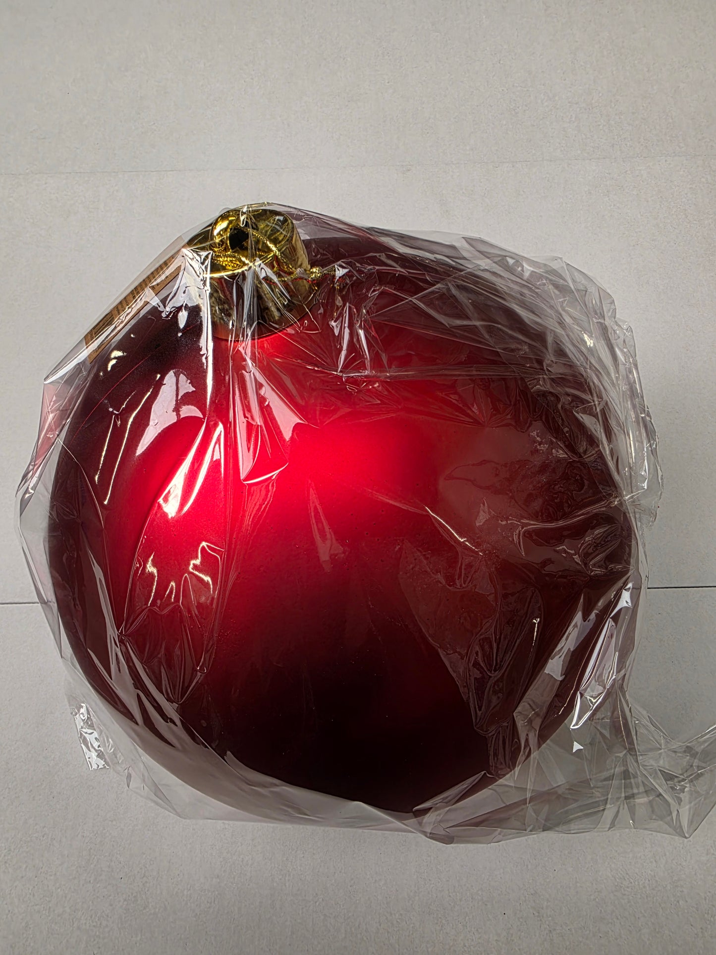 Bauble Unbreakable 30cm Matt Red X1