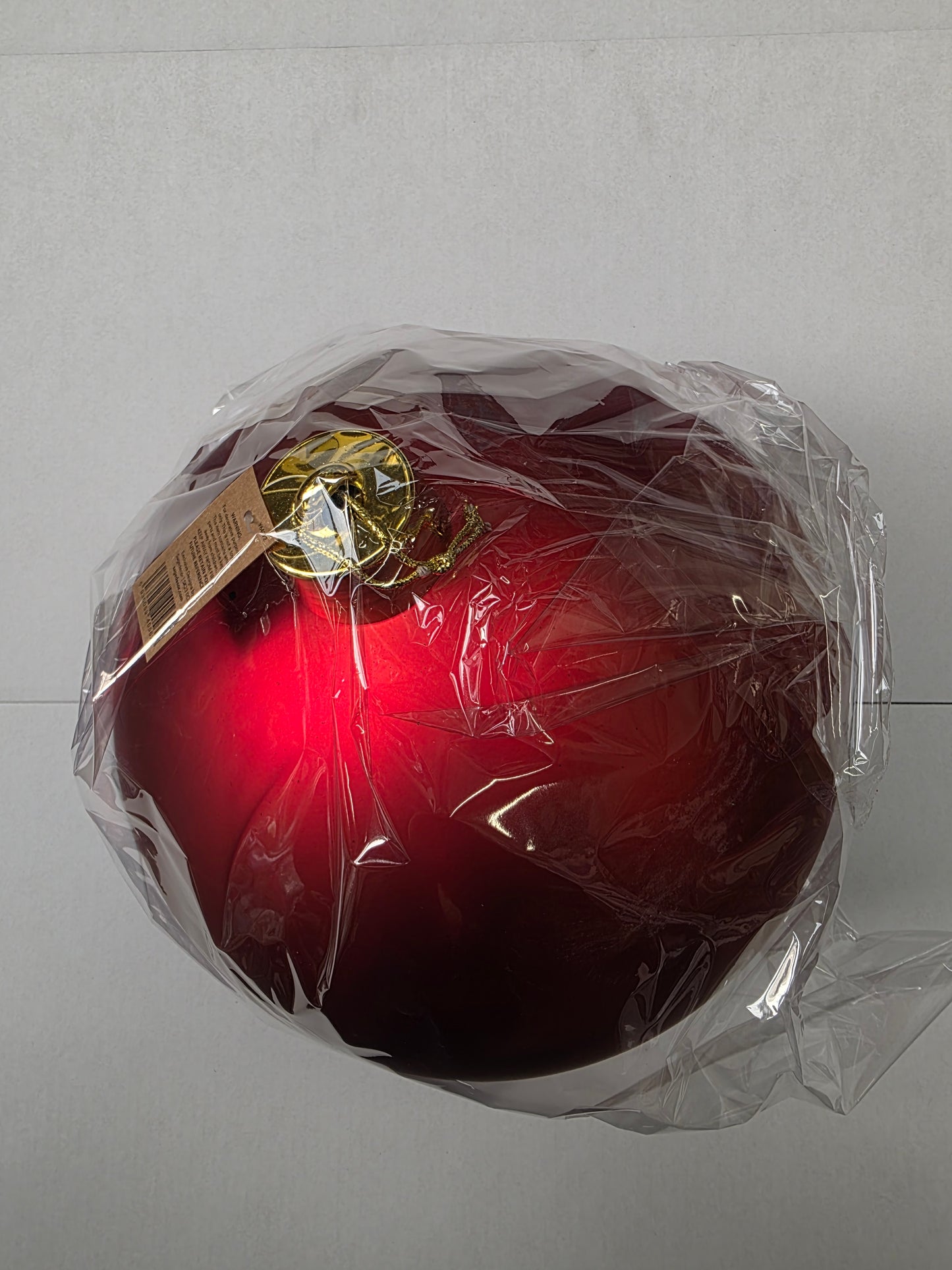 Bauble Unbreakable 30cm Matt Red X1