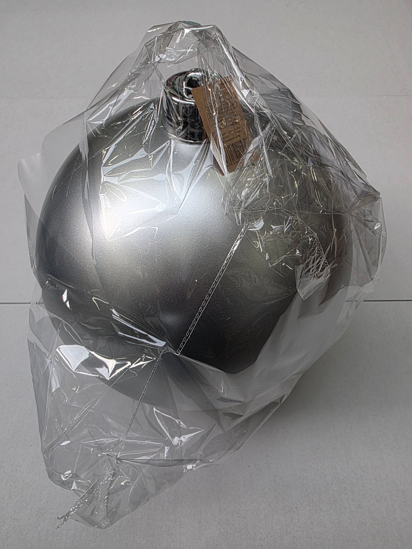 Bauble Unbreakable 30cm Matt Silver X1