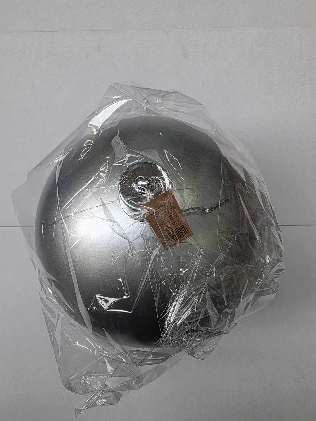 Bauble Unbreakable 30cm Matt Silver X1