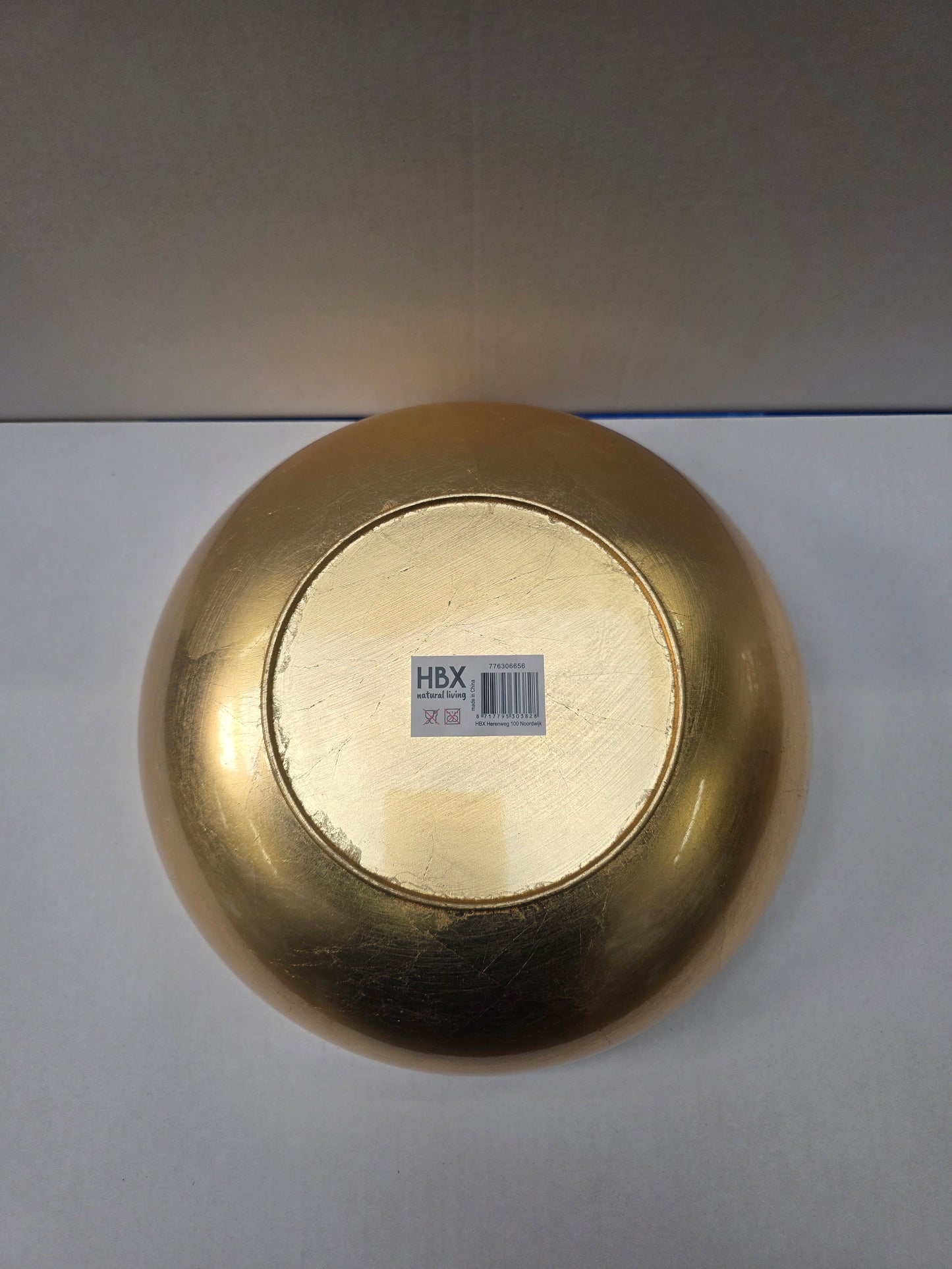 Bowl Melam Gold 30 X 10cm