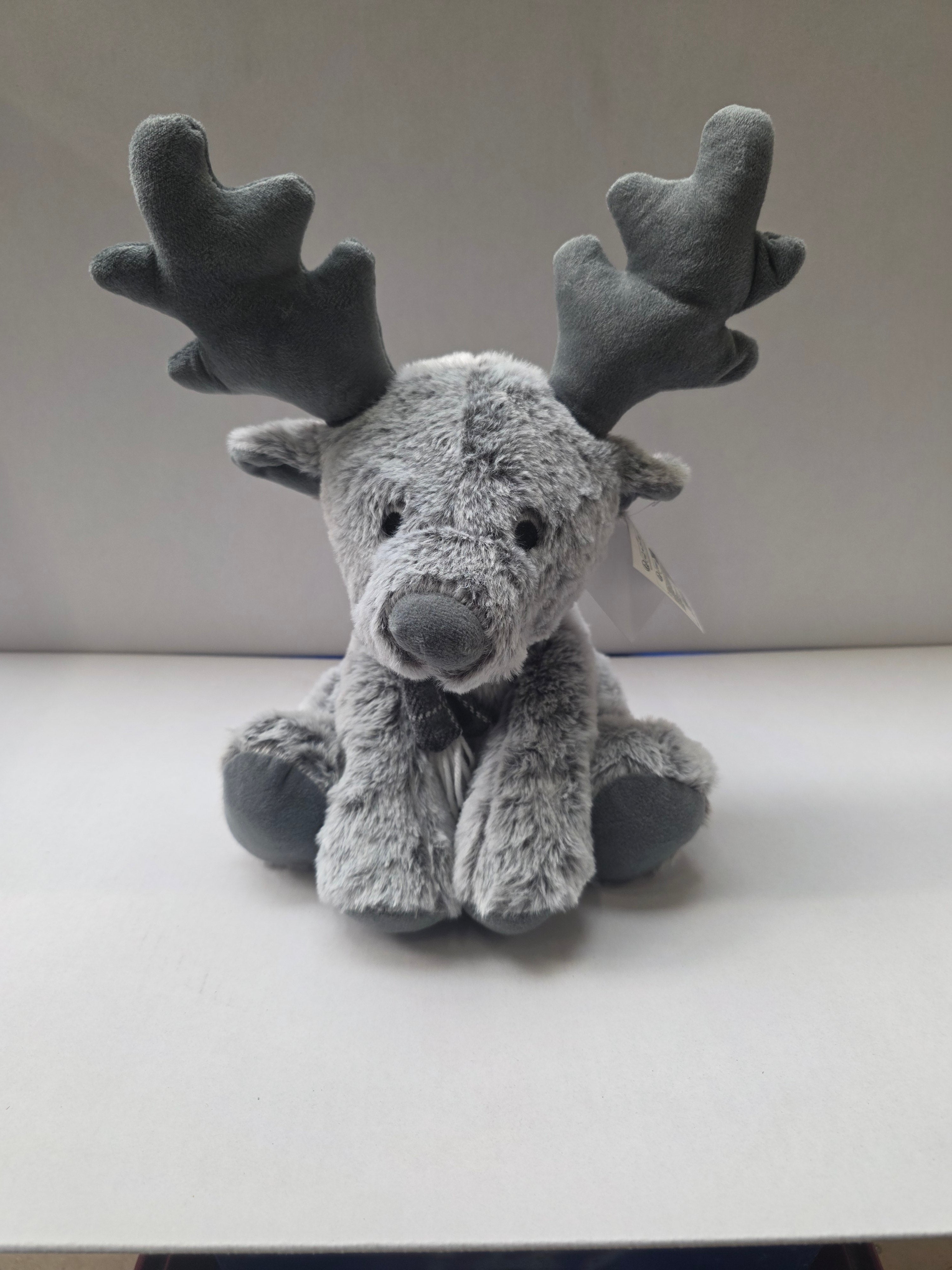 Reindeer Door Stop 22cm Grey
