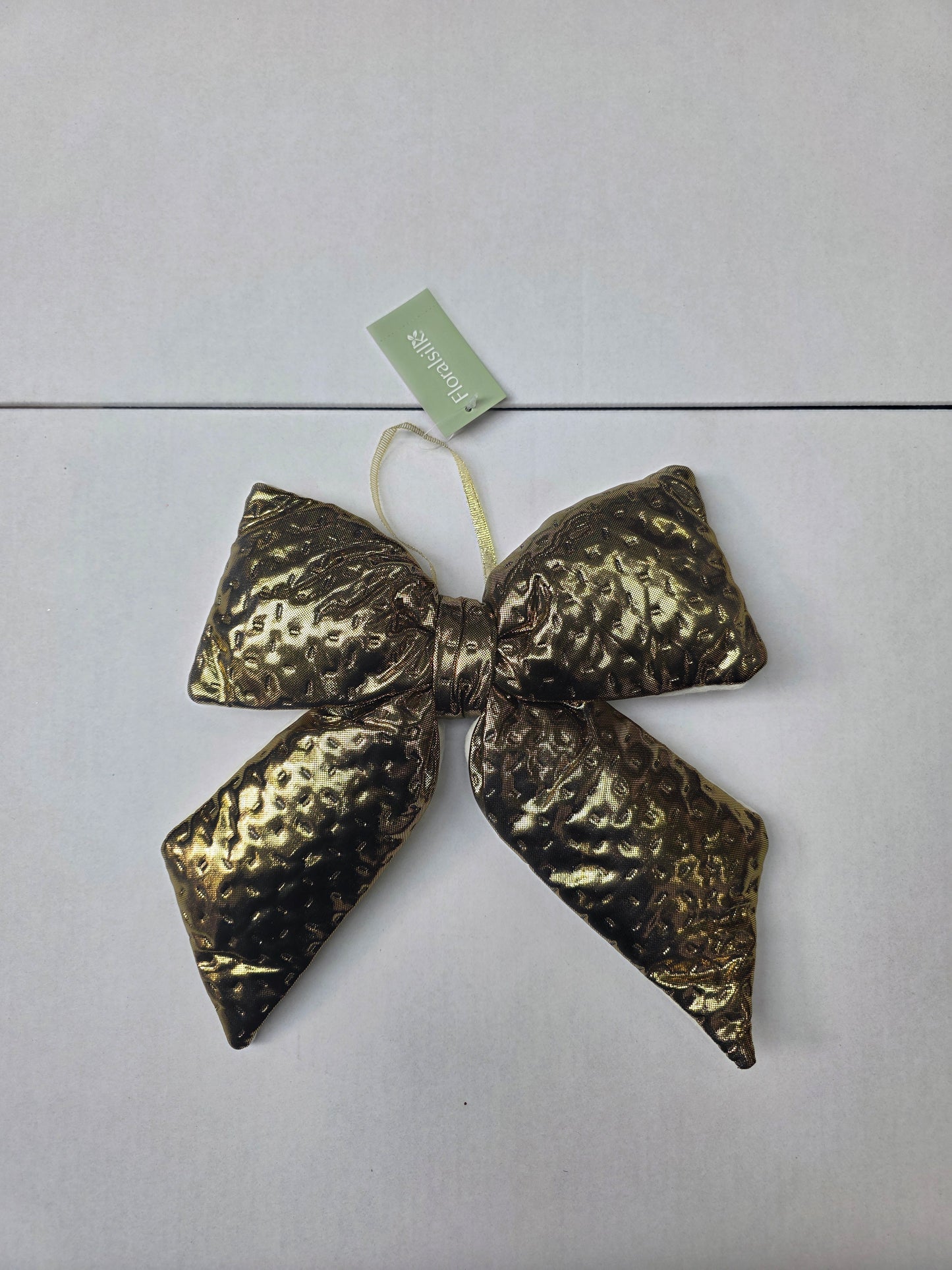 Bow Padded Metallic Gold 30cm