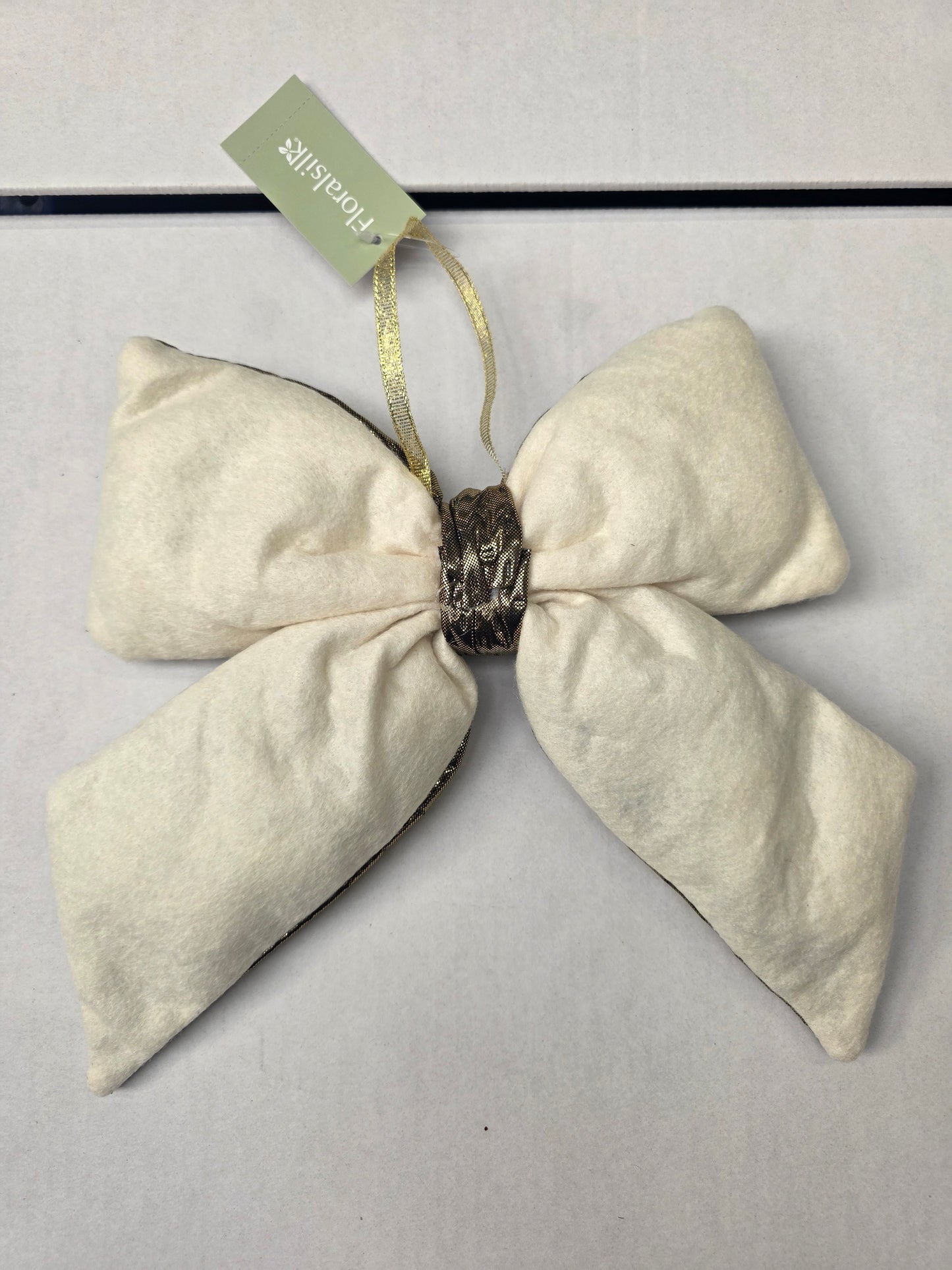 Bow Padded Metallic Gold 30cm