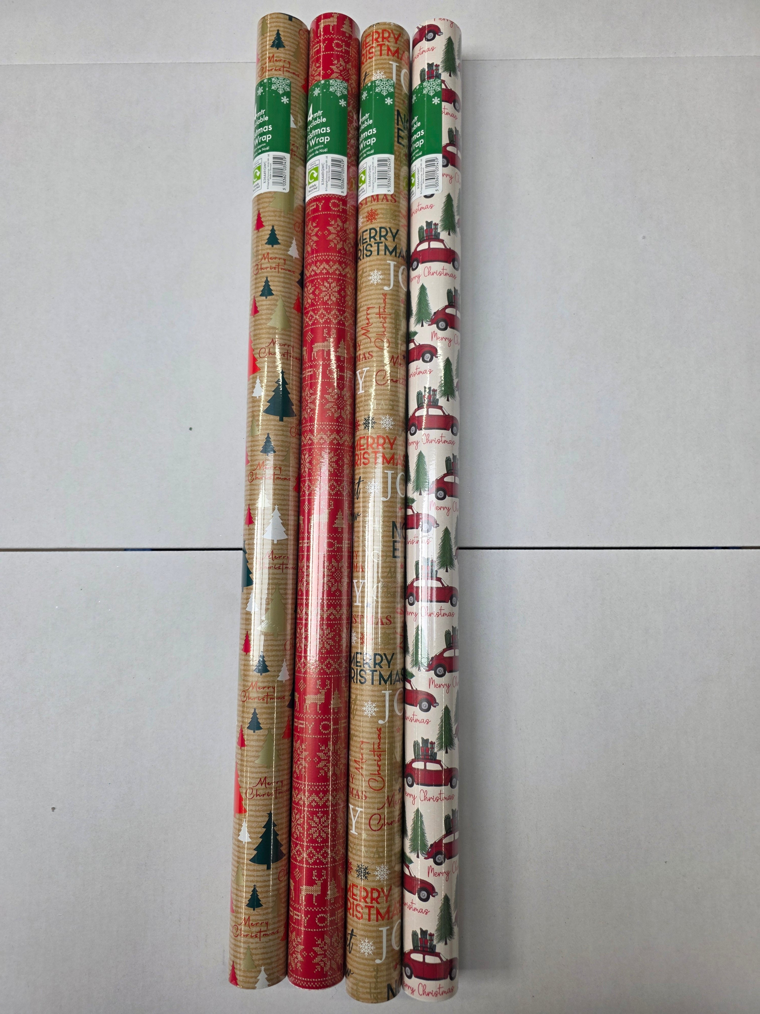 Christmas Gift Wrap 4m (PACK OF 3)