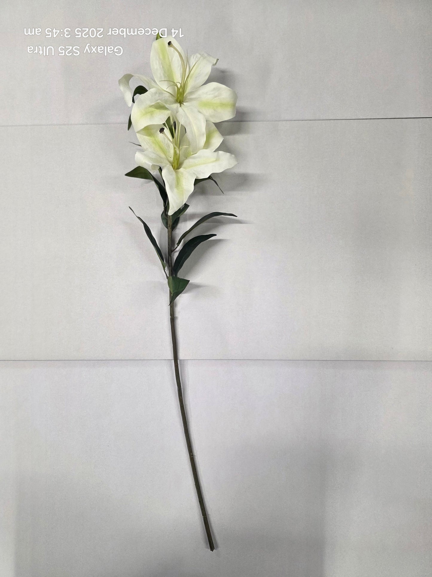 Artificial Lily Spray White 95 Cm
