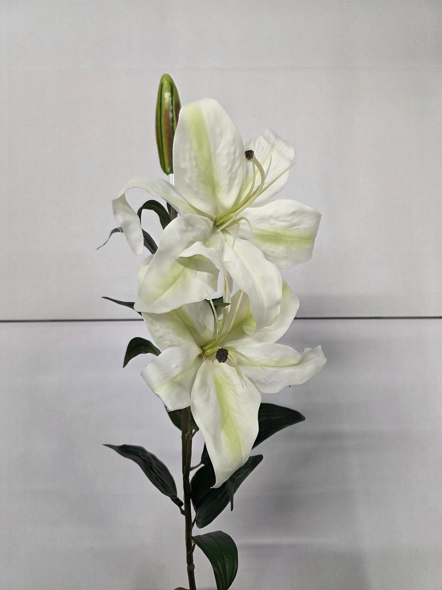 Artificial Lily Spray White 95 Cm