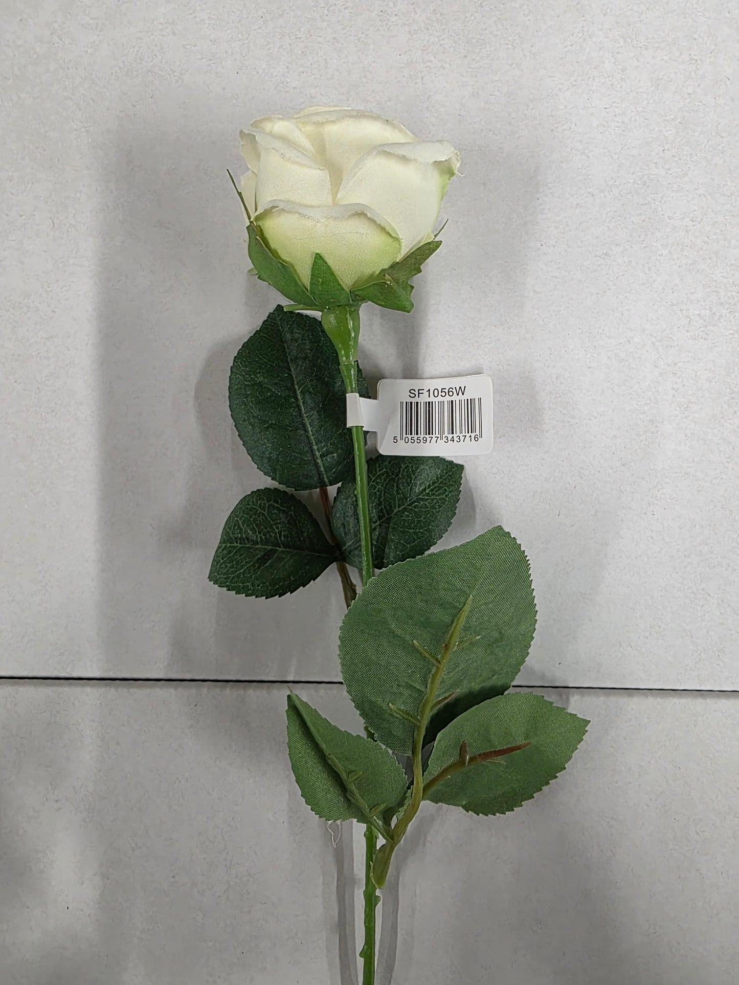 Artificial Buckingham Rose White (PACK OF 3)