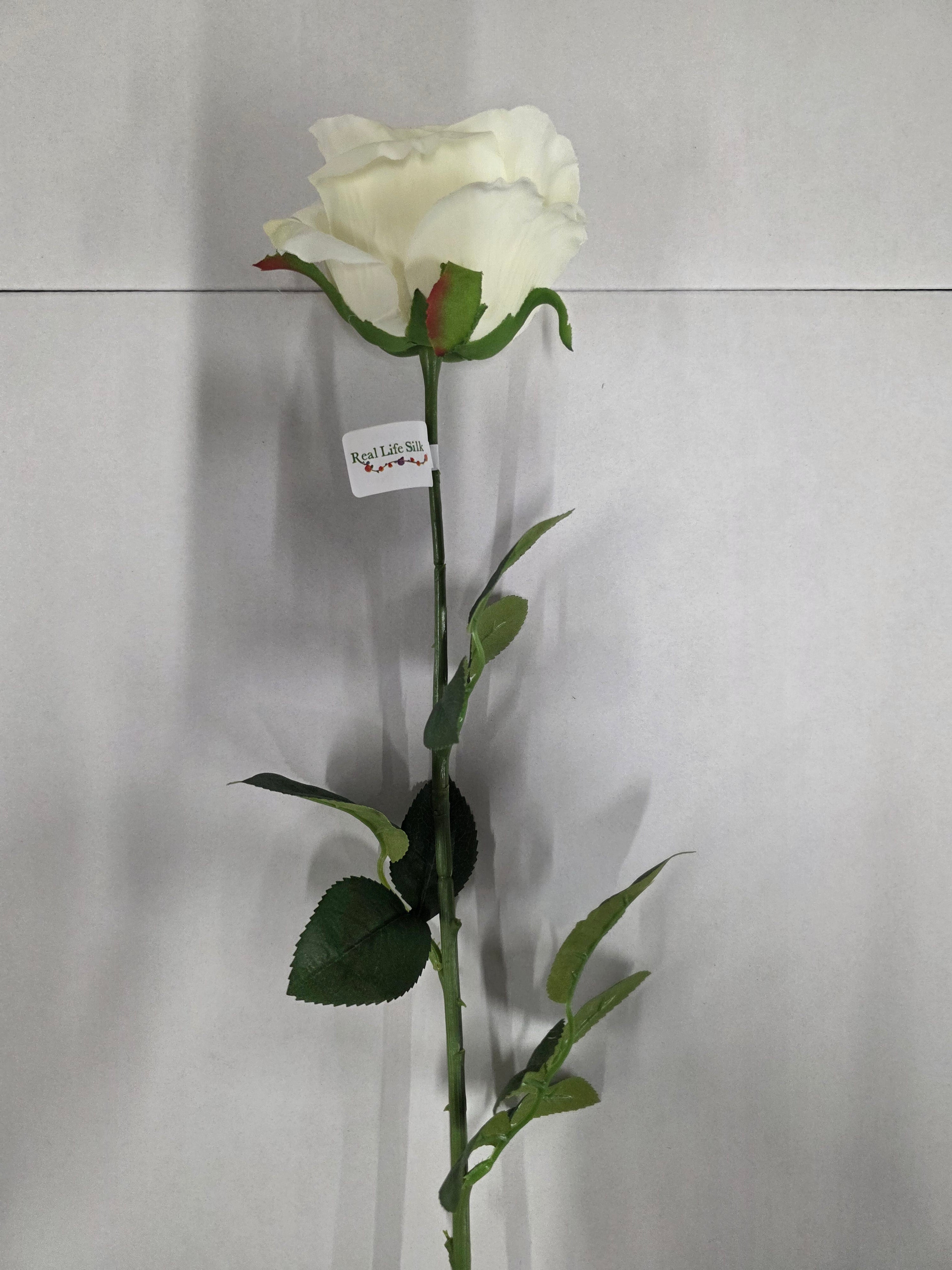 Artificial Camelot Open Rose Small Bridal Ivory (PACK OF 2)