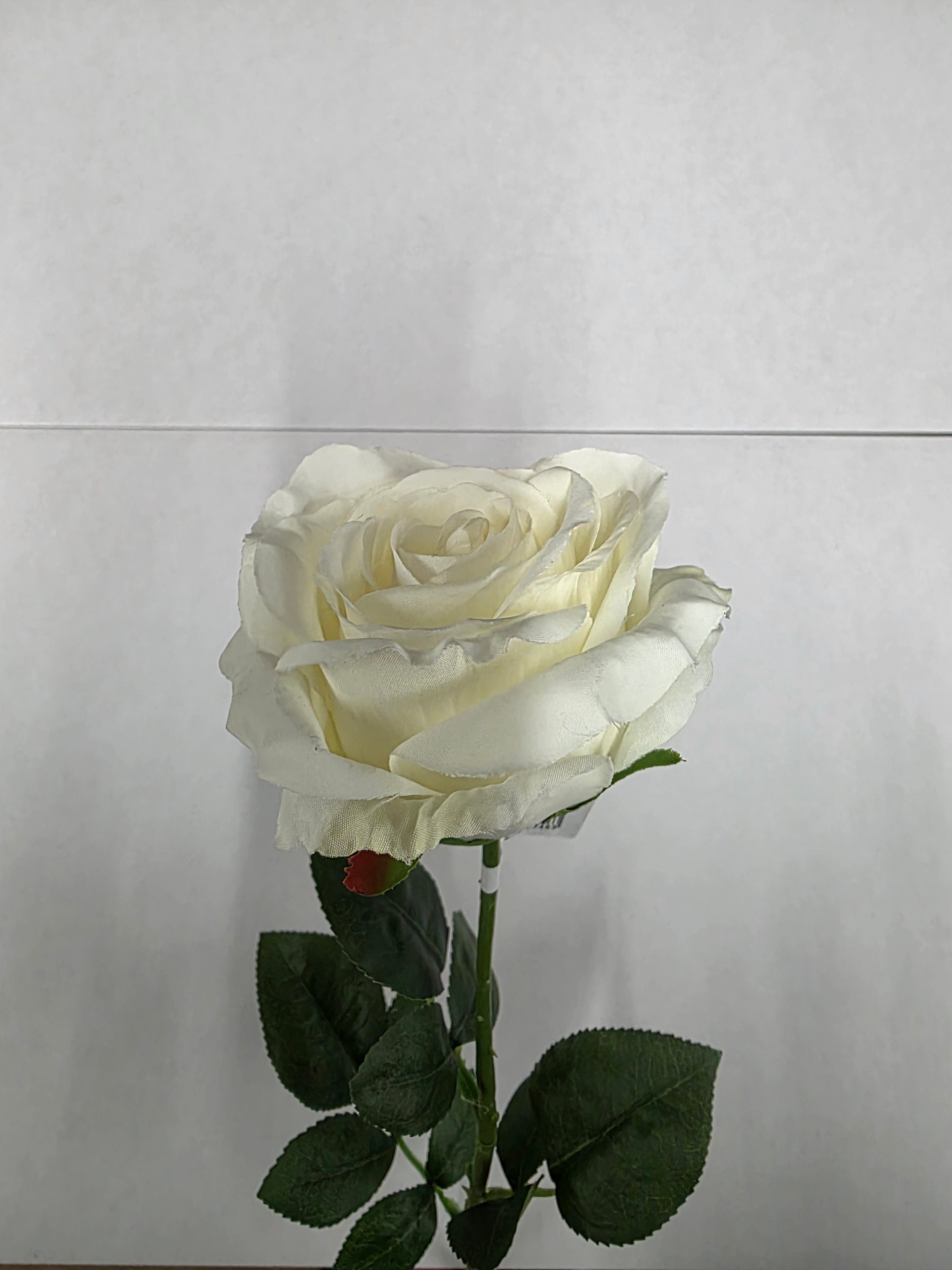 Artificial Camelot Open Rose Small Bridal Ivory (PACK OF 2)