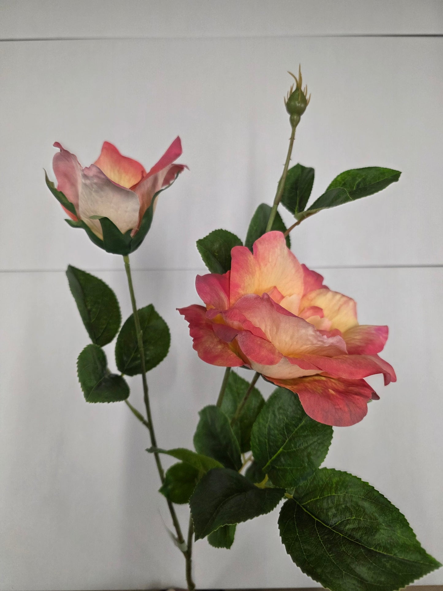 Artificial Charlotte Rose Spray Coral