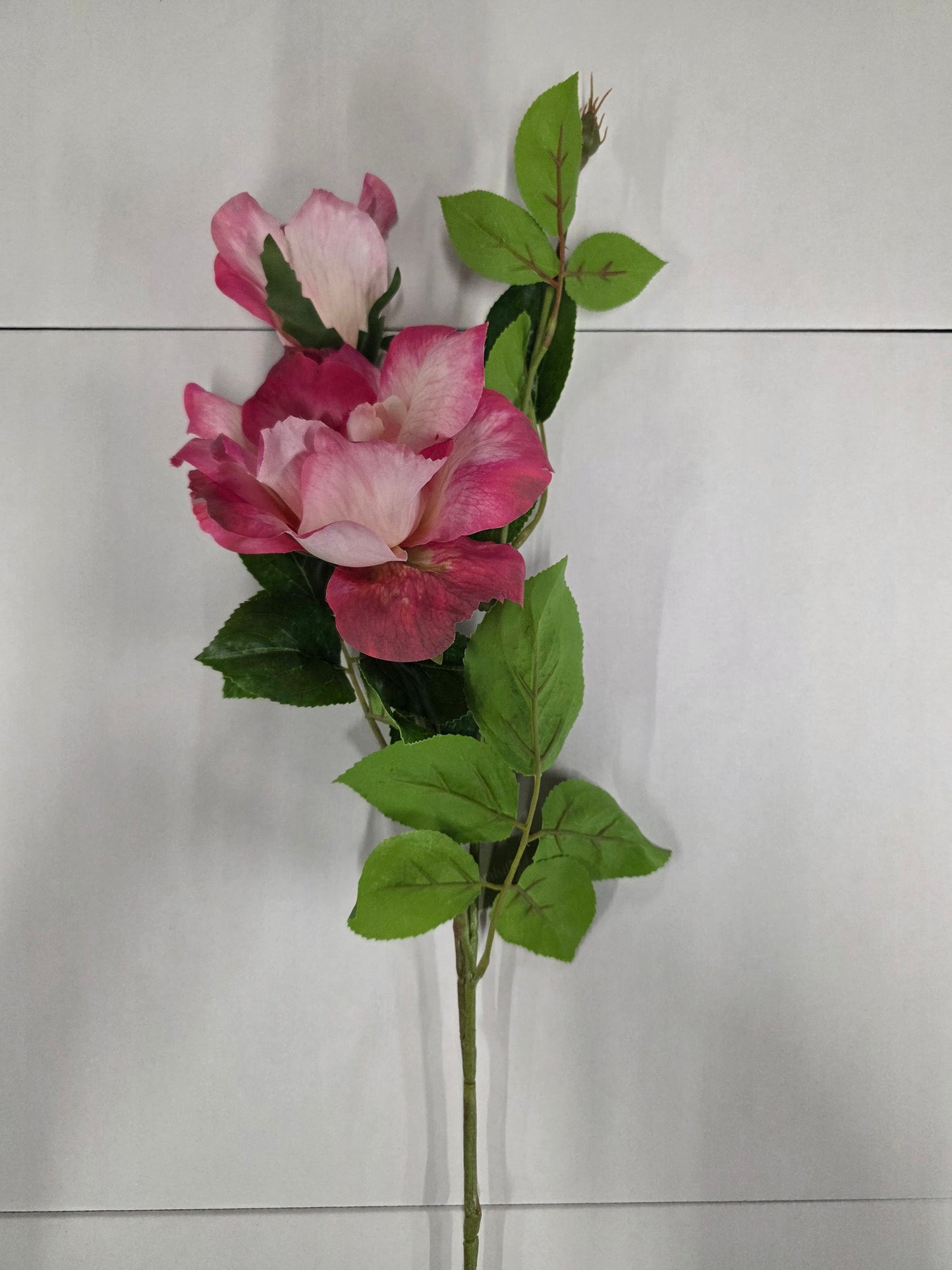 Artificial Charlotte Rose Spray Fuchsia