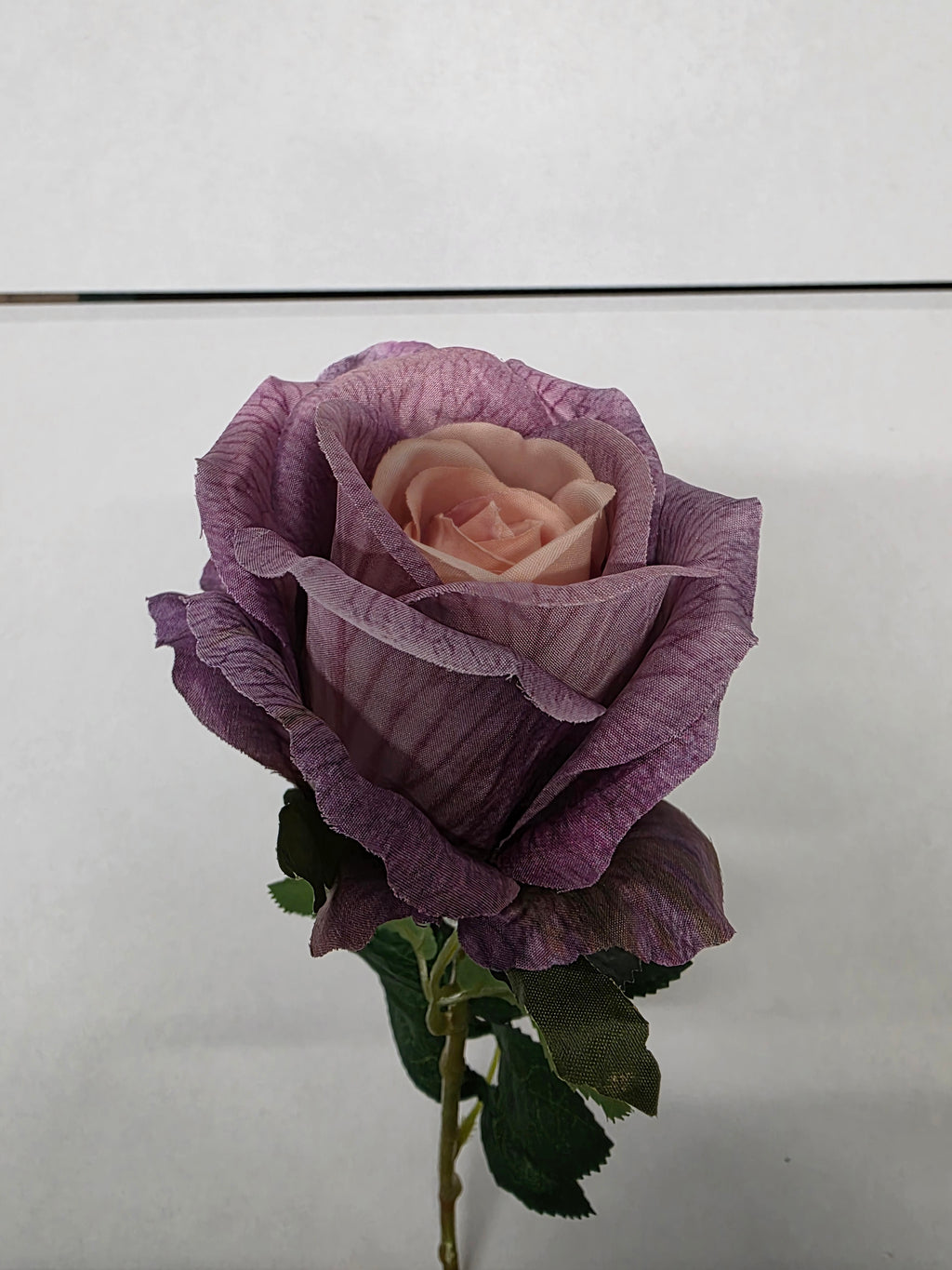 Artificial Essential Garden Rose Vintage Lilac (pack of 3)