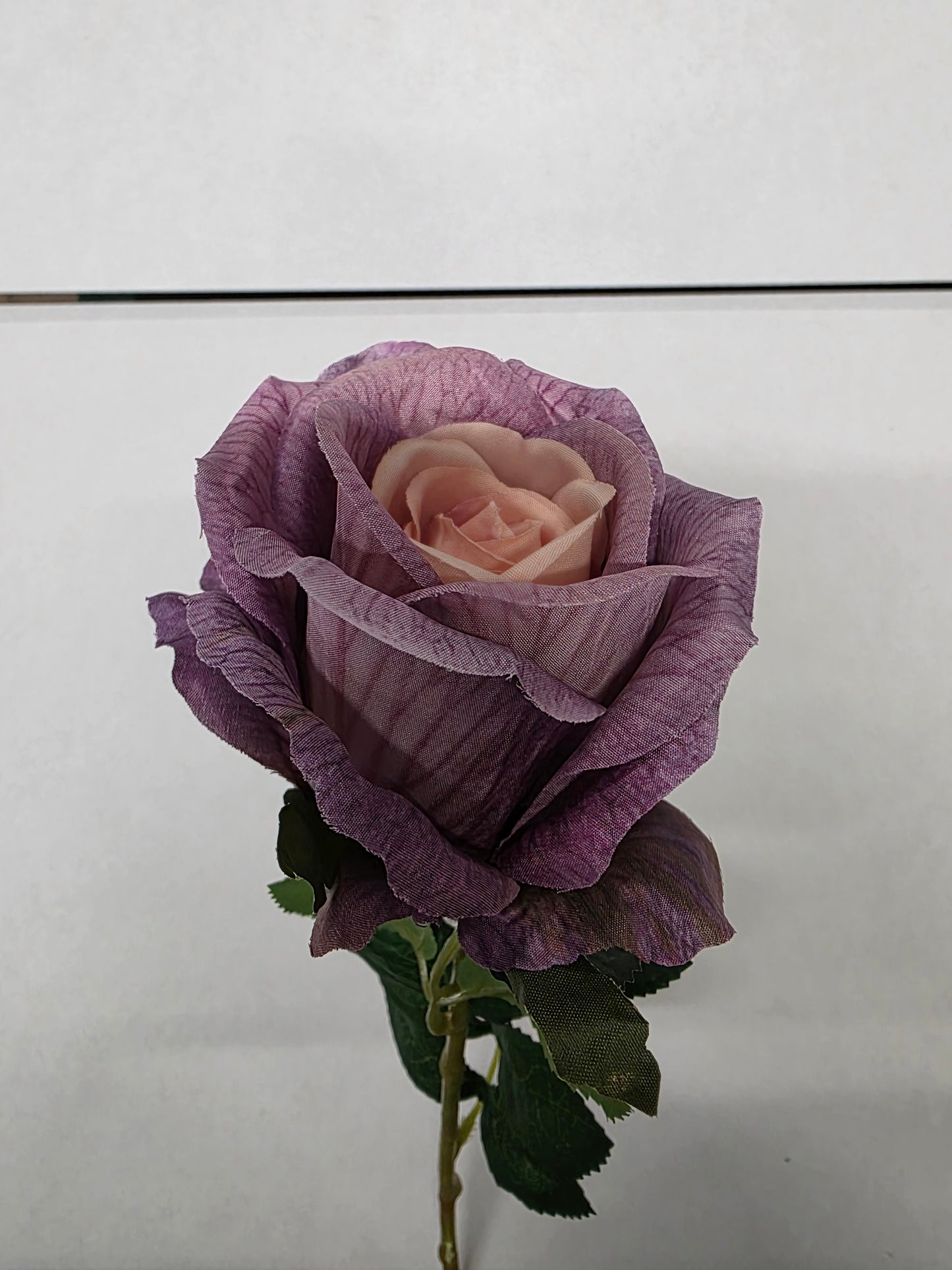 Artificial Essential Garden Rose Vintage Lilac (pack of 3)