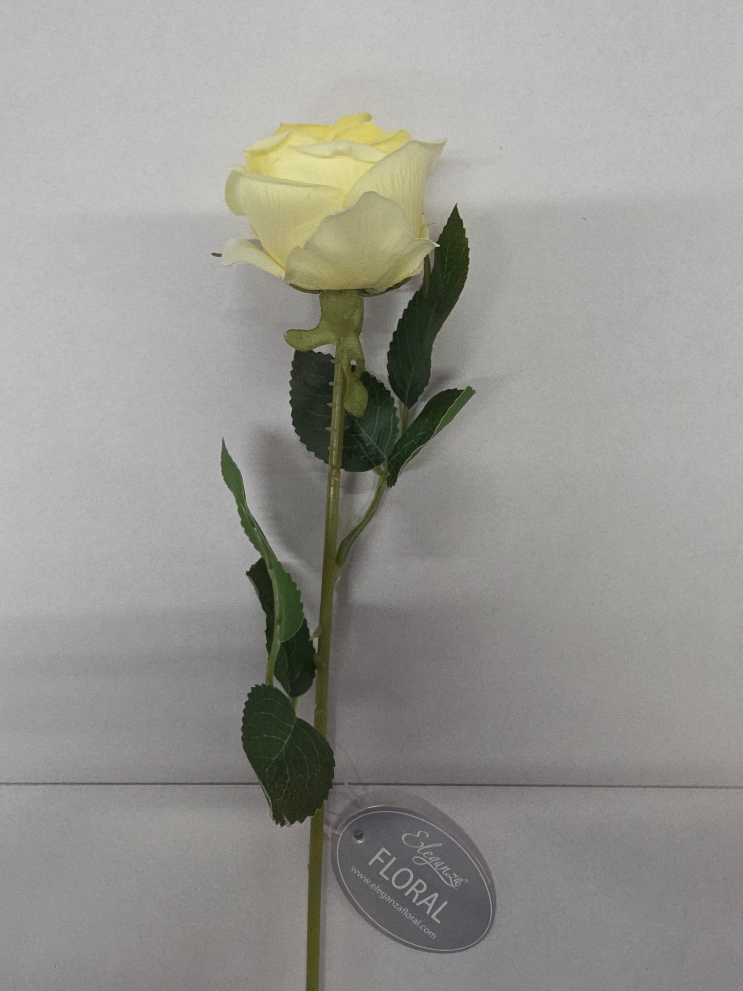 Artificial Gabriella Single Rose Pale Yellow 53cm (PACK OF 3)