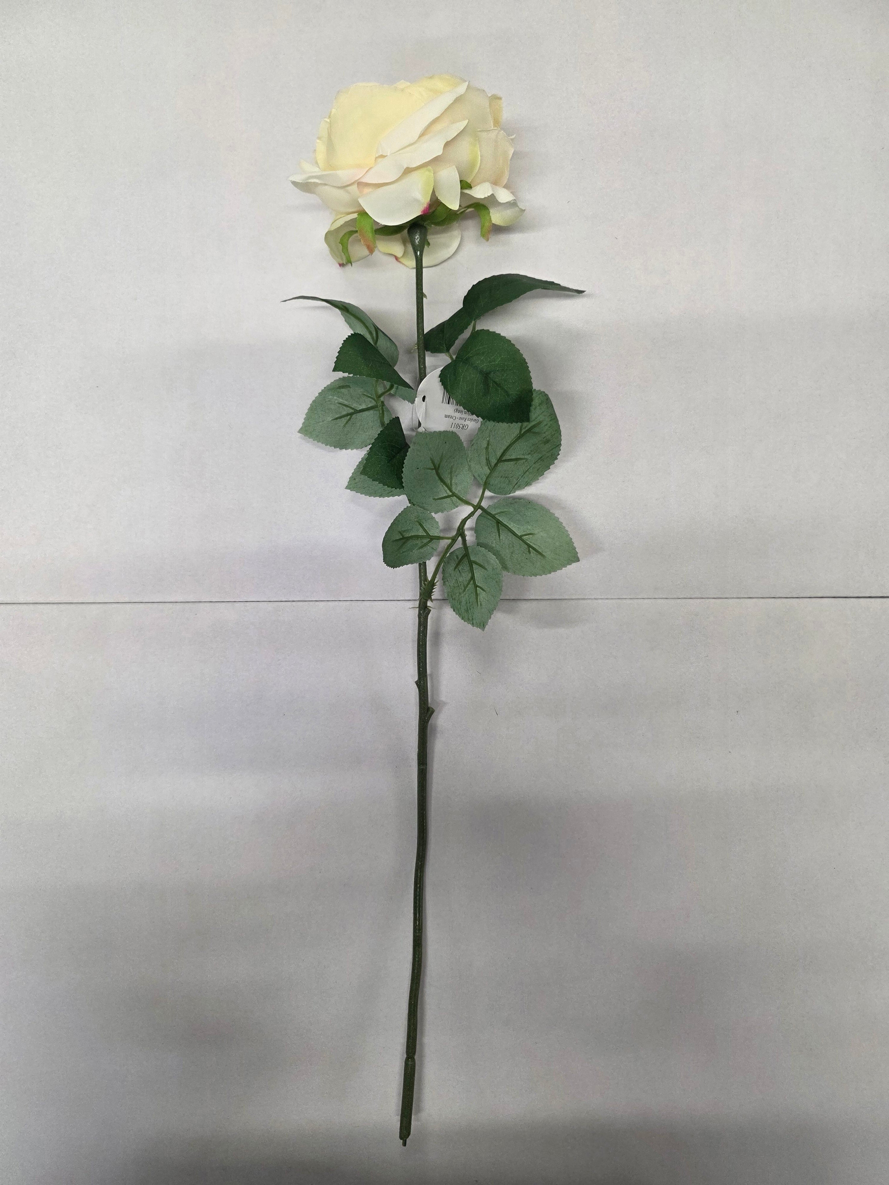 Artificial Garden Rose Cream(PACK OF 2)