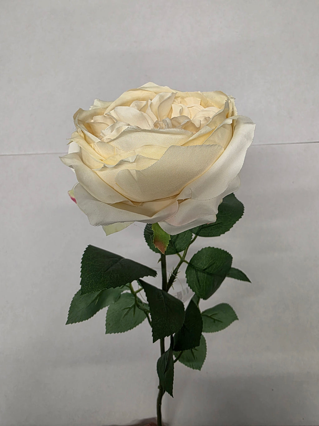 Artificial Garden Rose Cream(PACK OF 2)
