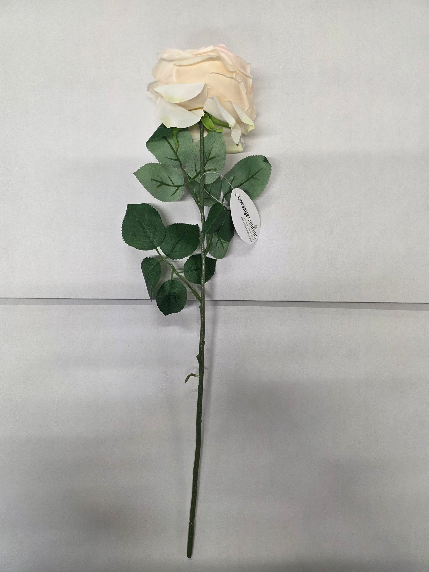 Artificial Lydia Cabbage Rose Spray Peach (PACK OF 2)