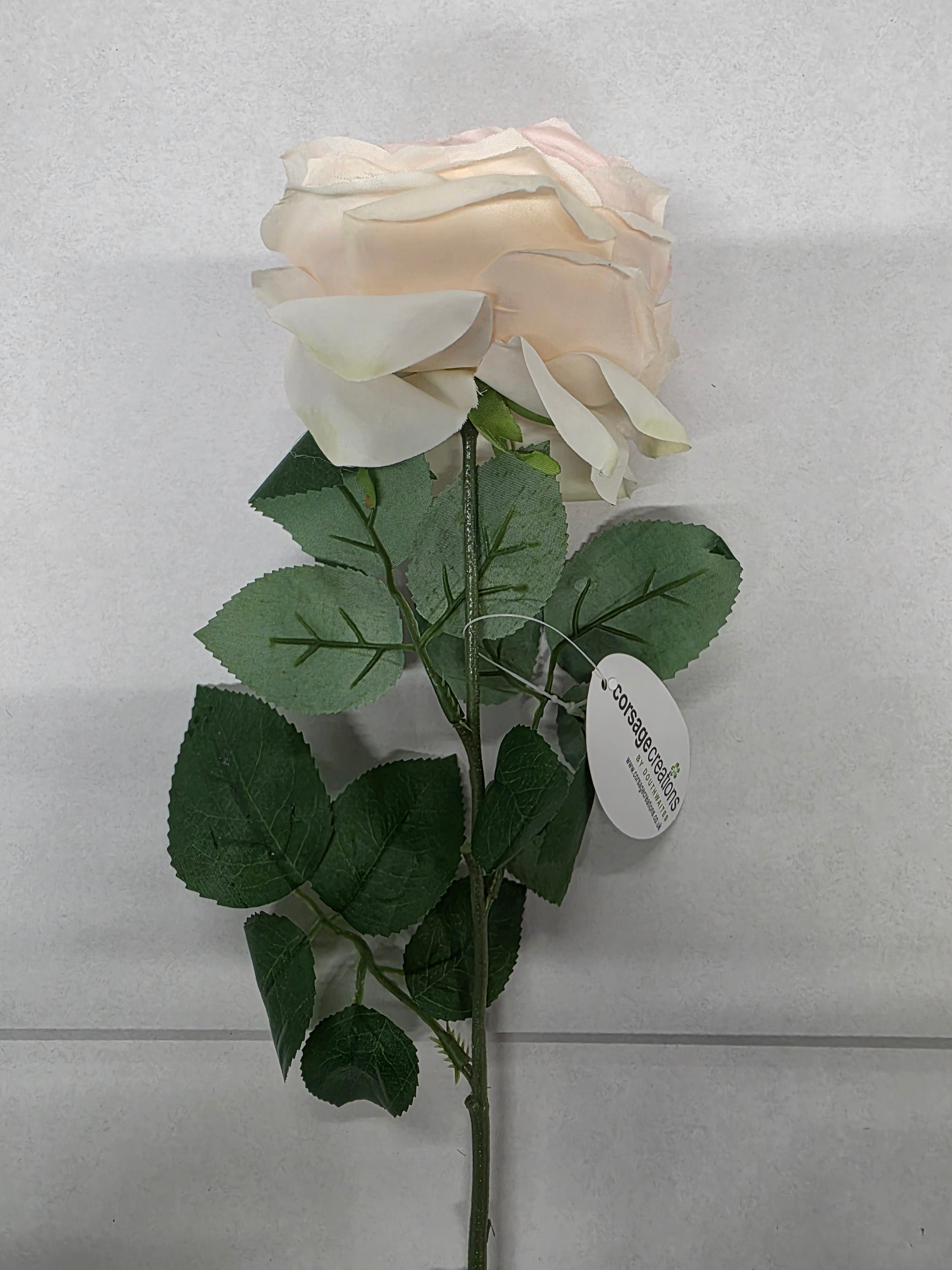 Artificial Garden Rose Light Pink (PACK OF 2)