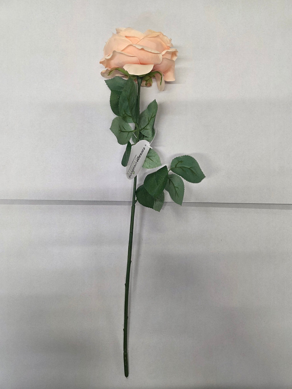 Artificial Garden Rose Peach (PACK OF 2)